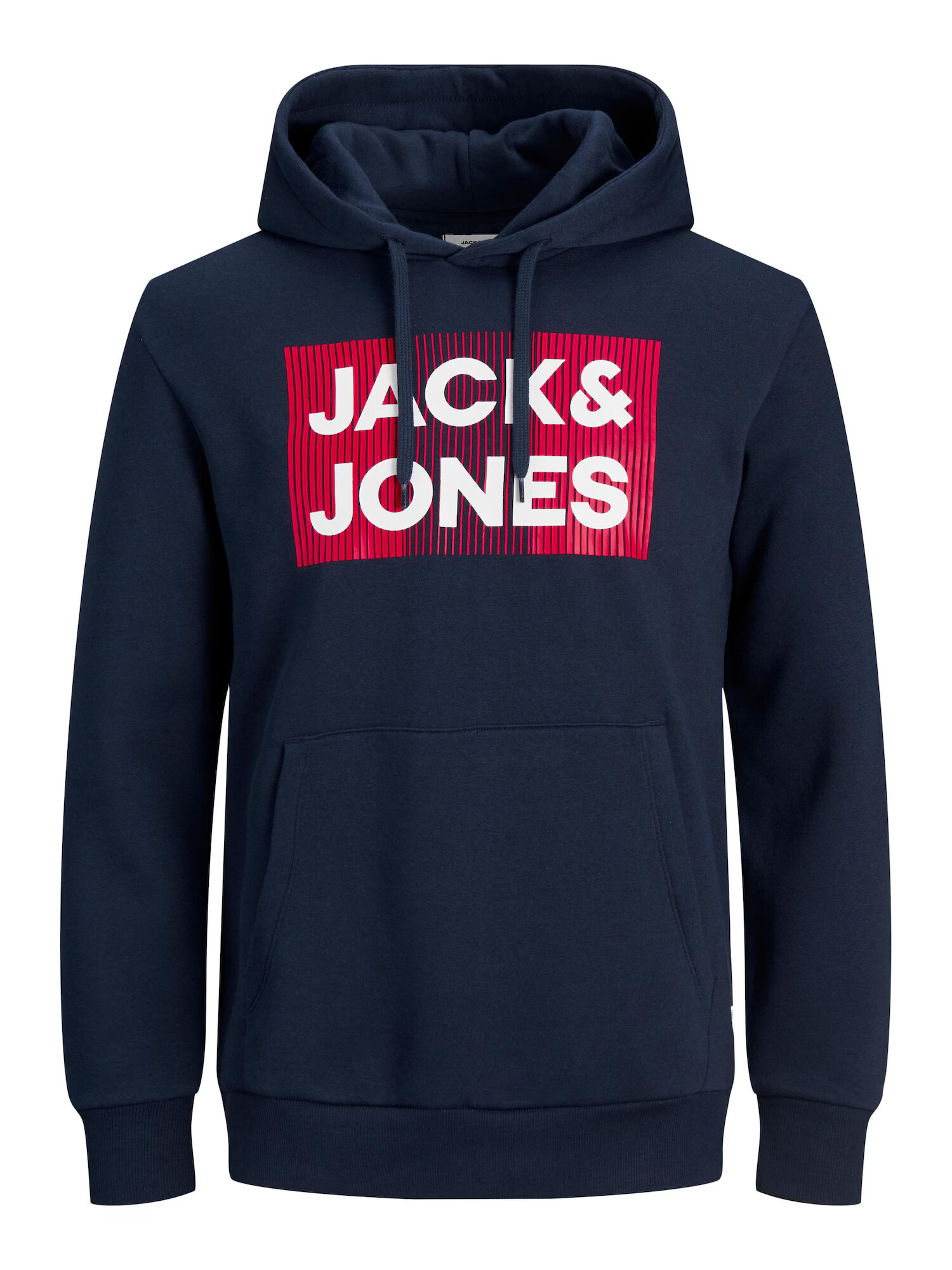 Jack & Jones Plus Μπλούζα φούτερ 'Ecorp' ναυτικό μπλε / κόκκινο / λευκό - Pepit.gr