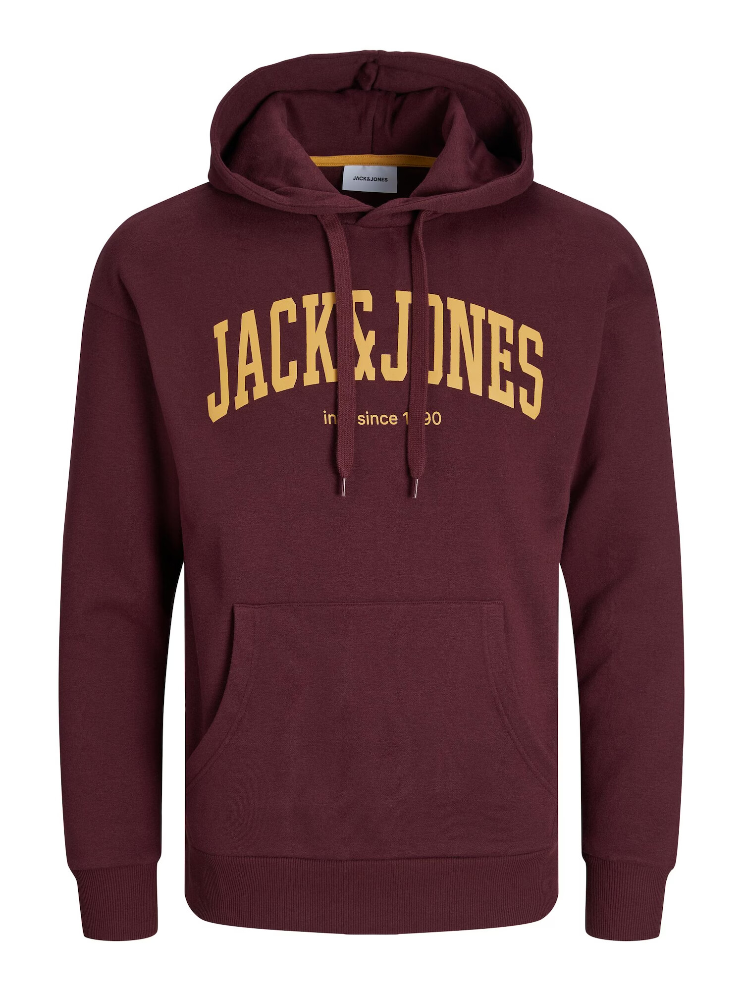 JACK & JONES Μπλούζα φούτερ 'Josh' κάρυ / κόκκινο κρασί - Pepit.gr