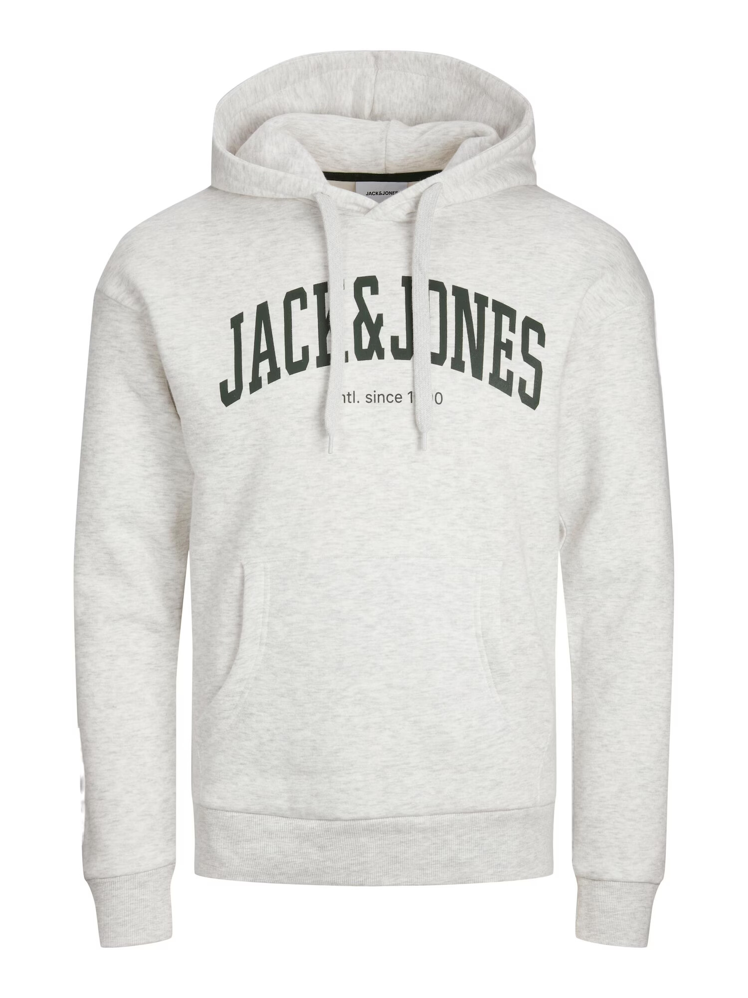 JACK & JONES Μπλούζα φούτερ 'Josh' μαύρο / λευκό μελανζέ - Pepit.gr