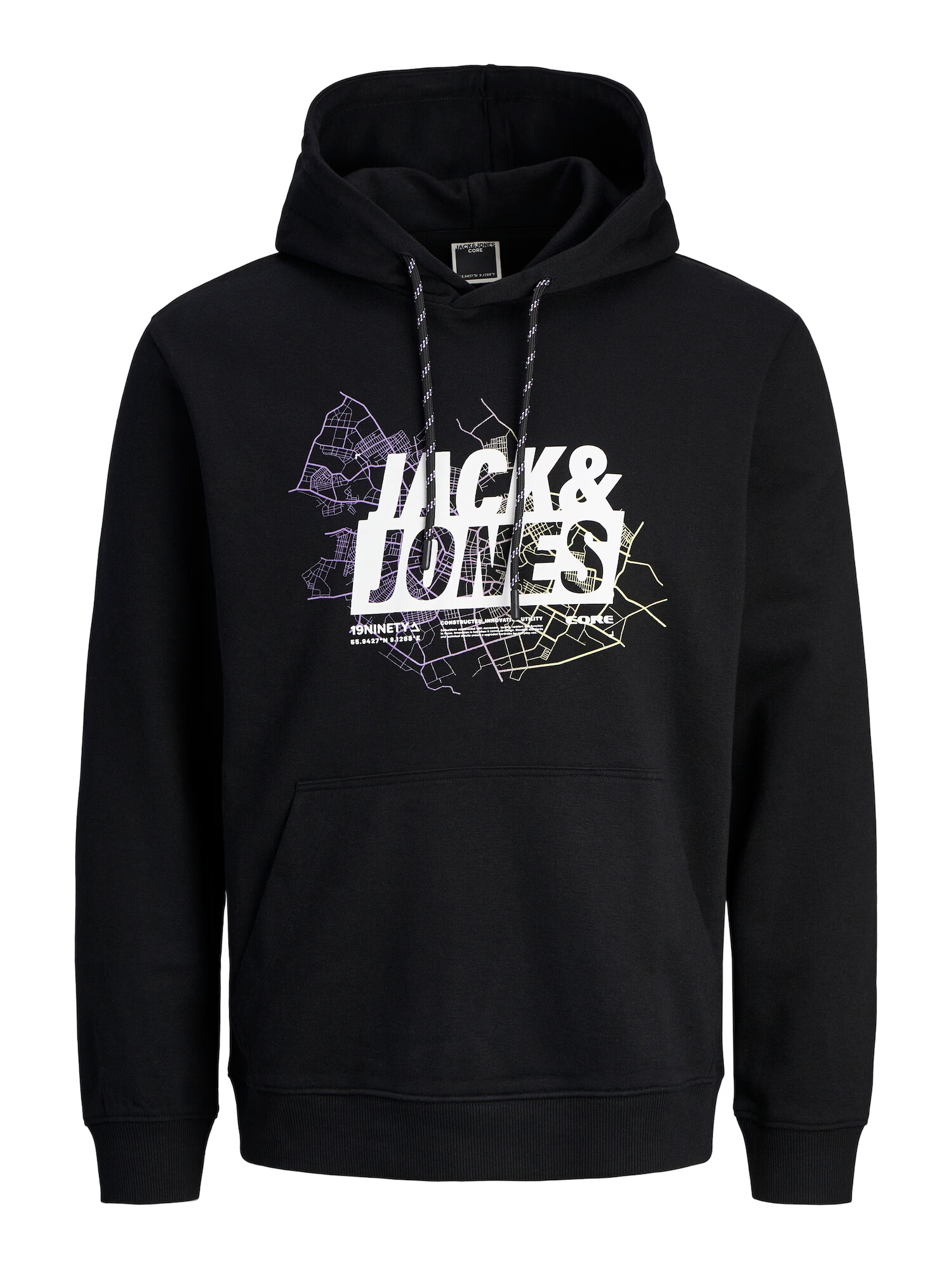 JACK & JONES Μπλούζα φούτερ κίτρινο / ανοικτό λιλά / μαύρο / λευκό - Pepit.gr