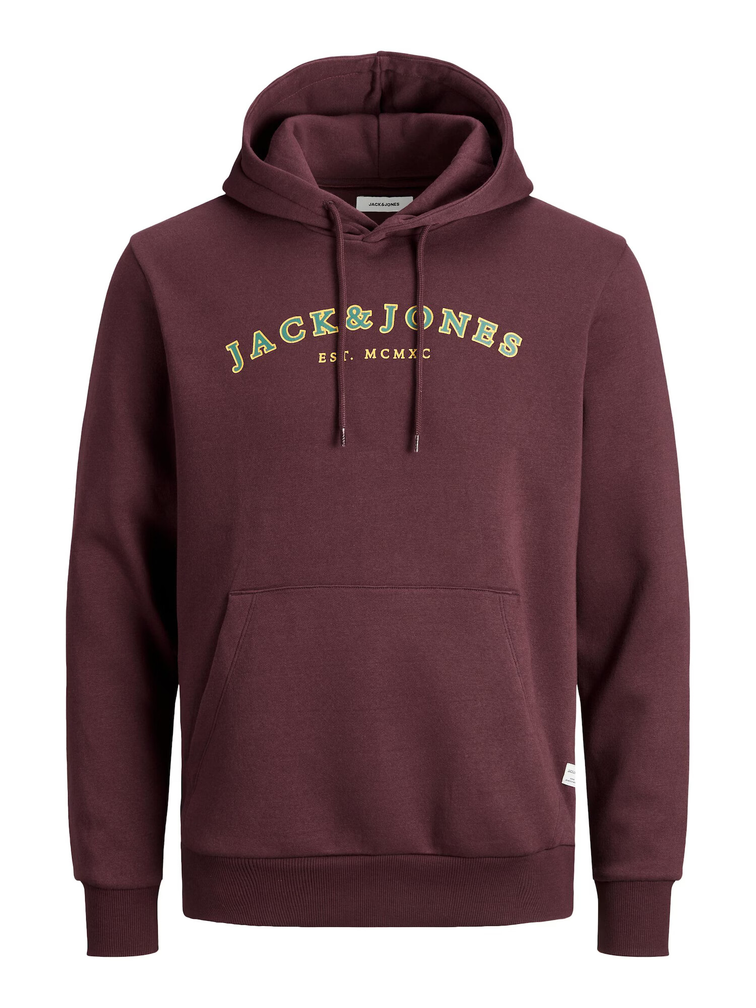 JACK & JONES Μπλούζα φούτερ κίτρινο / ανοικτό πράσινο / κόκκινο κρασί - Pepit.gr