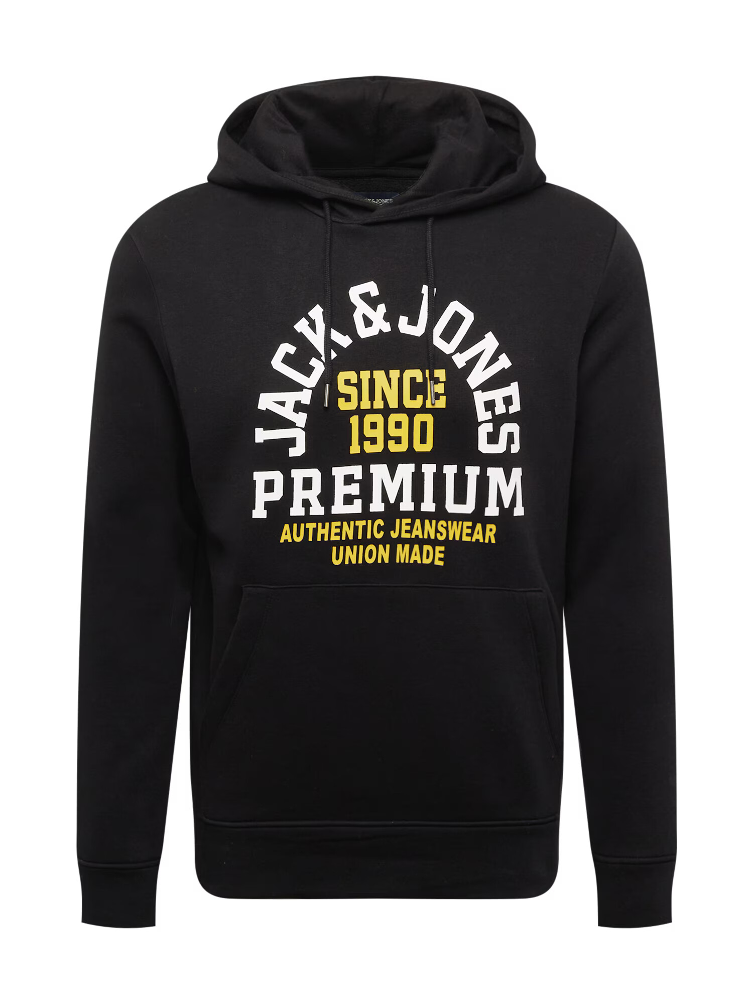 JACK & JONES Μπλούζα φούτερ κίτρινο / μαύρο / λευκό - Pepit.gr