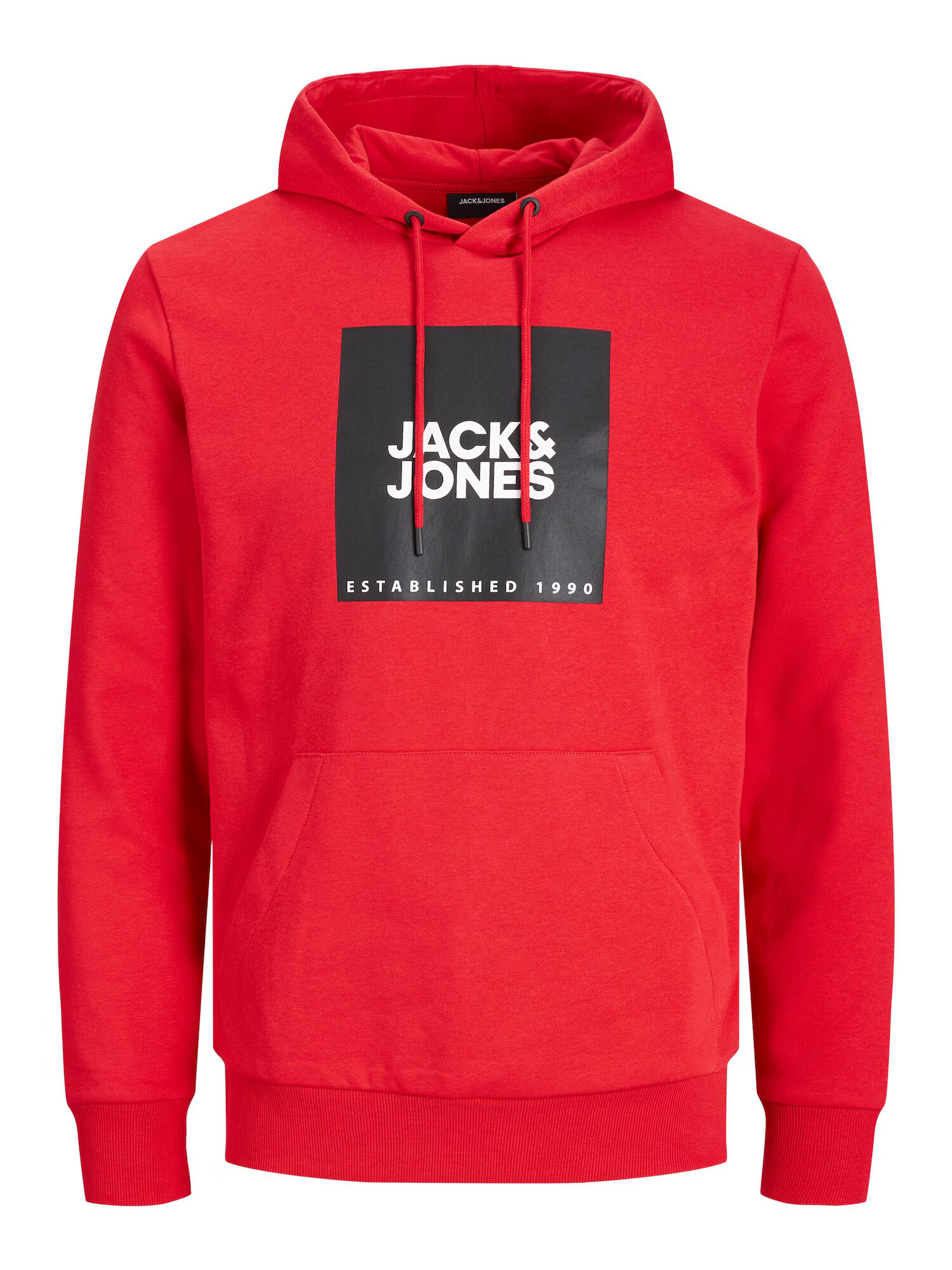 JACK & JONES Μπλούζα φούτερ 'LOCK' κόκκινο / μαύρο / λευκό - Pepit.gr