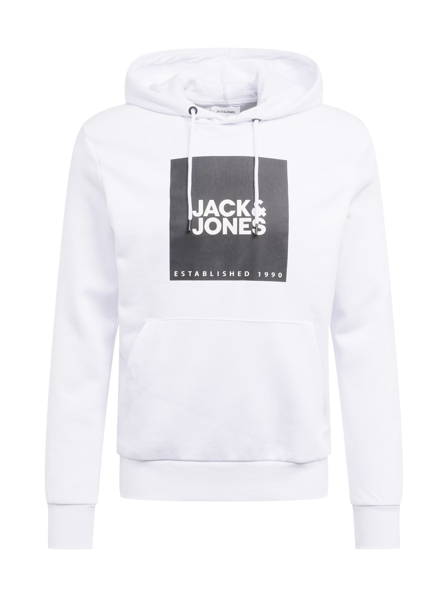 JACK & JONES Μπλούζα φούτερ 'Lock' μαύρο / λευκό - Pepit.gr