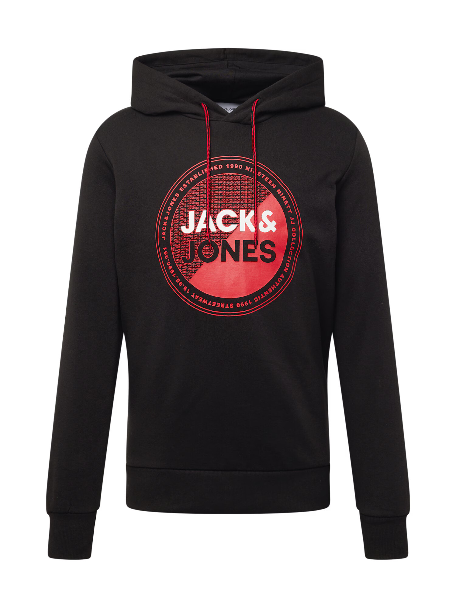 JACK & JONES Μπλούζα φούτερ 'LOYD' κόκκινο / μαύρο / λευκό - Pepit.gr