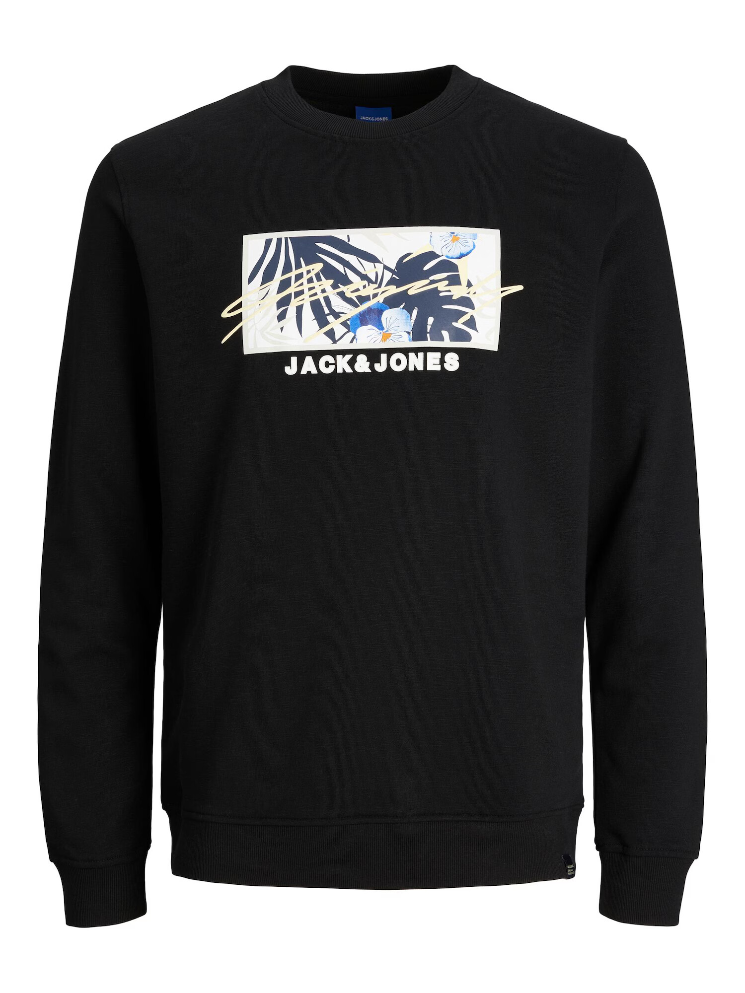 JACK & JONES Μπλούζα φούτερ μπλε μαρέν / μπλε ρουά / μαύρο / offwhite - Pepit.gr