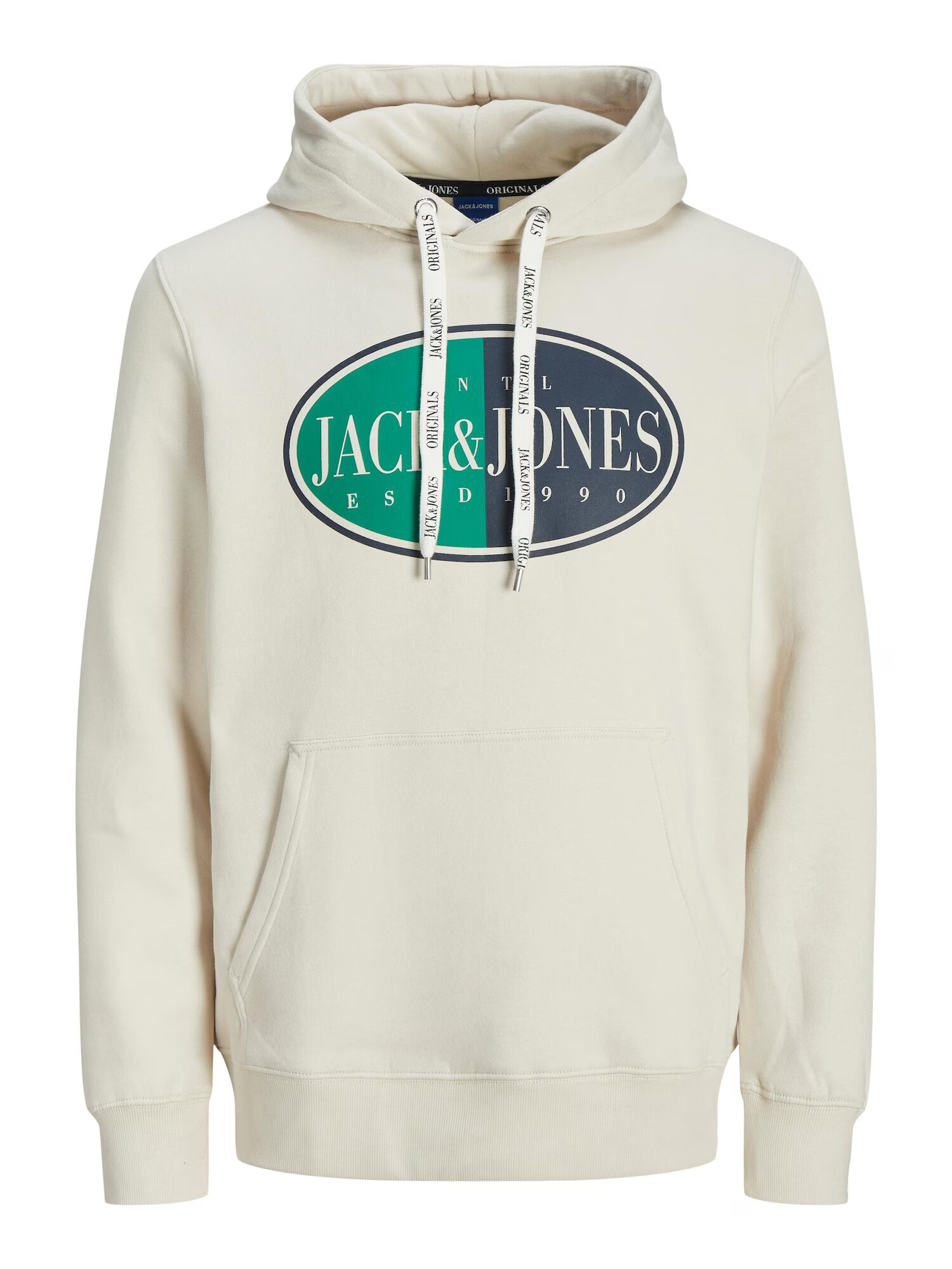 JACK & JONES Μπλούζα φούτερ μπλε νύχτας / γαλαζοπράσινο / μαύρο / φυσικό λευκό - Pepit.gr