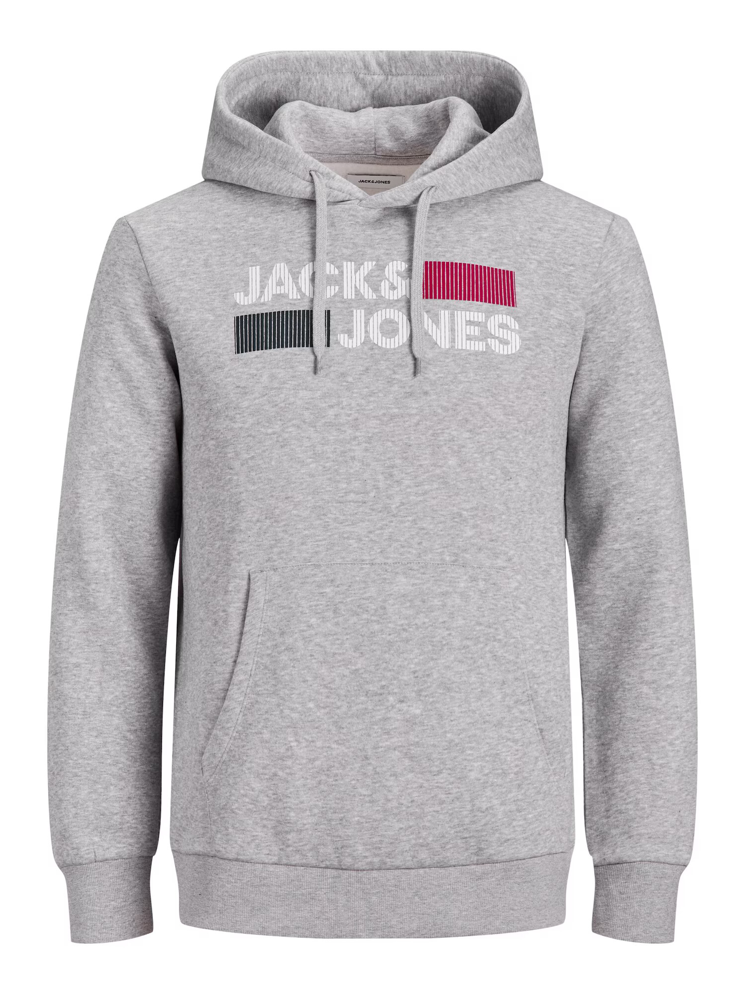 Jack & Jones Plus Μπλούζα φούτερ 'Ecorp' μπλε νύχτας / γκρι μελανζέ / σμέουρο / λευκό - Pepit.gr