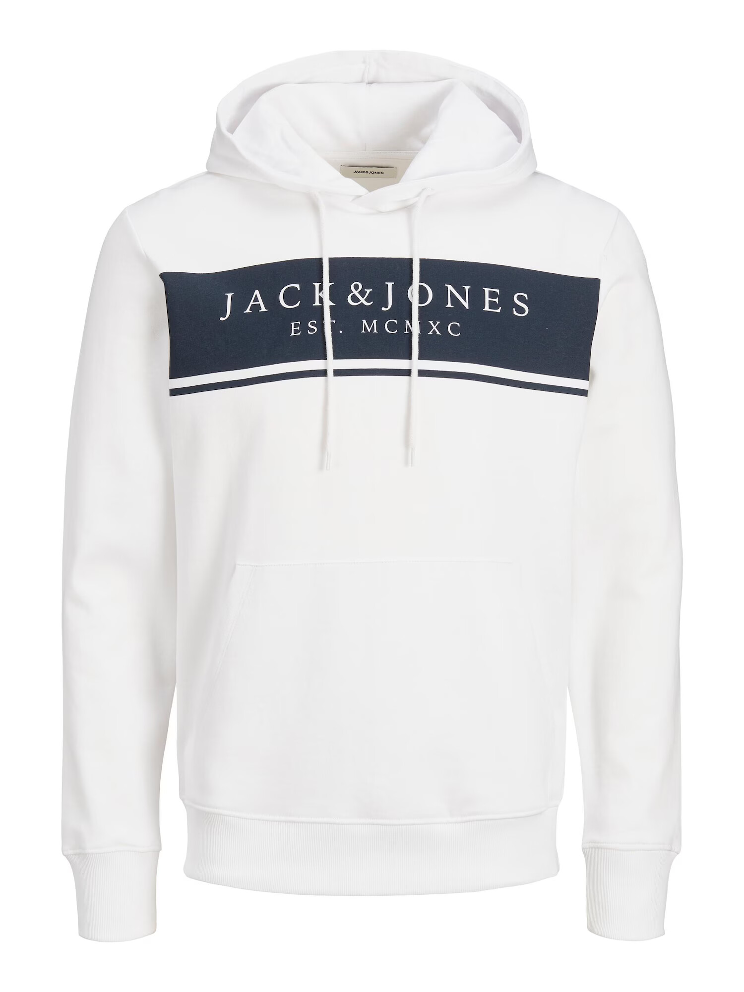 JACK & JONES Μπλούζα φούτερ μπλε νύχτας / λευκό - Pepit.gr