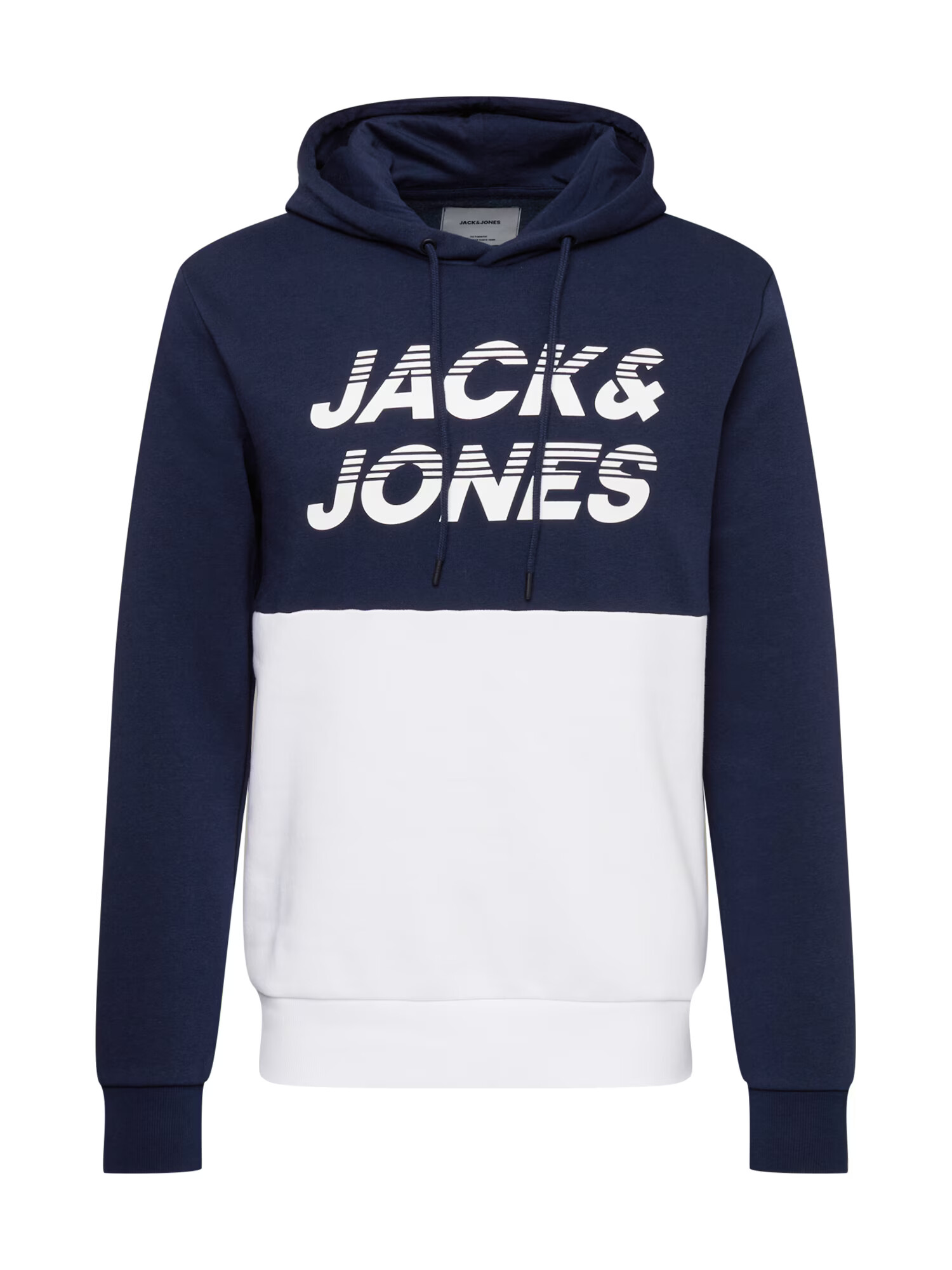 JACK & JONES Μπλούζα φούτερ μπλε νύχτας / λευκό - Pepit.gr