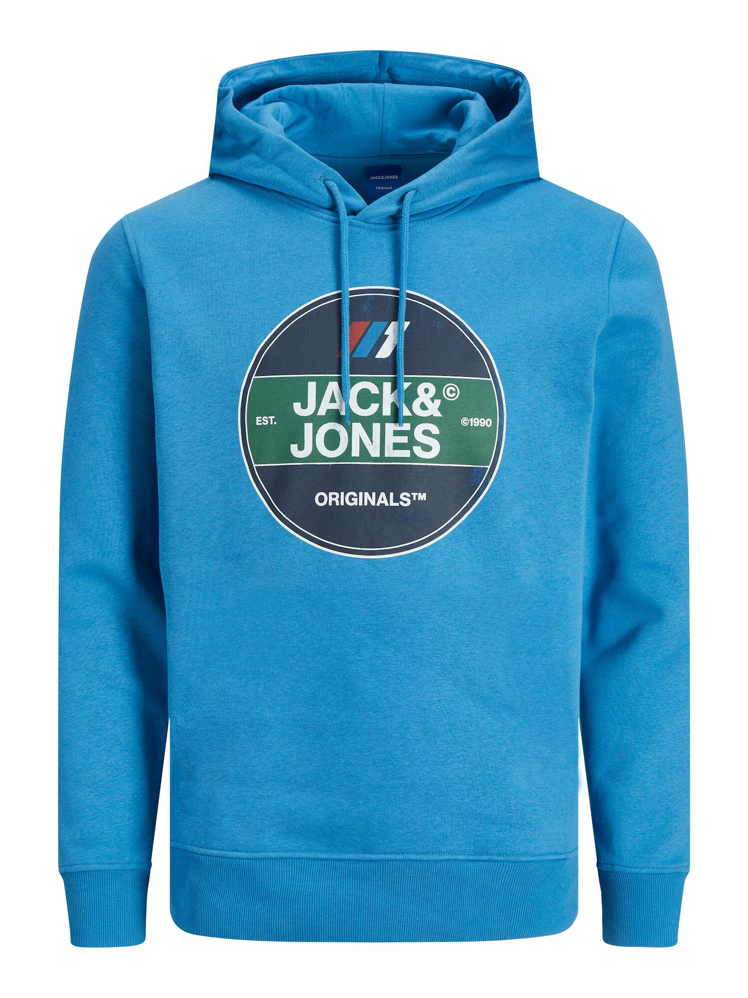 JACK & JONES Μπλούζα φούτερ 'Nate' ναυτικό μπλε / σκούρο πράσινο / κόκκινο / λευκό - Pepit.gr