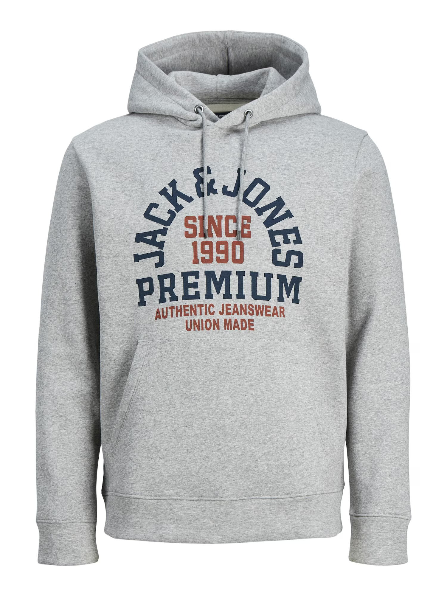 JACK & JONES Μπλούζα φούτερ ναυτικό μπλε / γκρι μελανζέ / κόκκινο - Pepit.gr