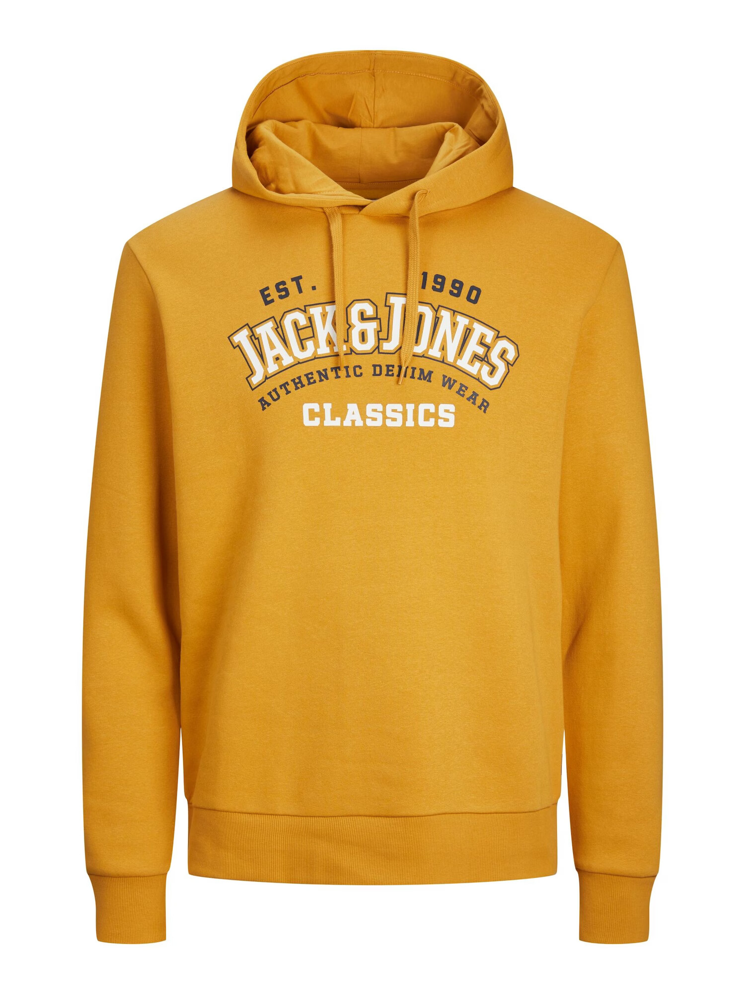 JACK & JONES Μπλούζα φούτερ ναυτικό μπλε / κάρυ / λευκό - Pepit.gr