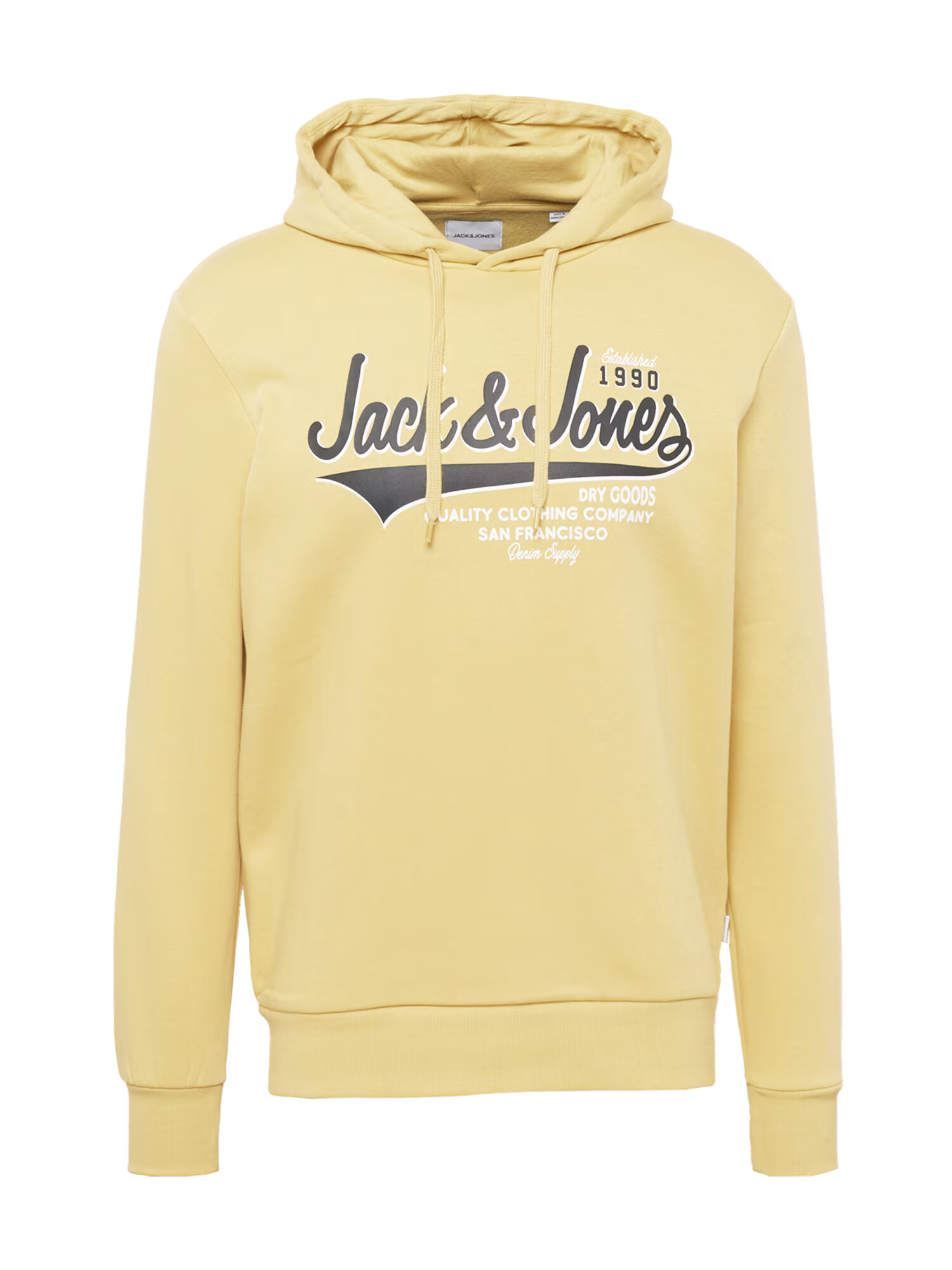 JACK & JONES Μπλούζα φούτερ ναυτικό μπλε / κίτρινο / λευκό - Pepit.gr