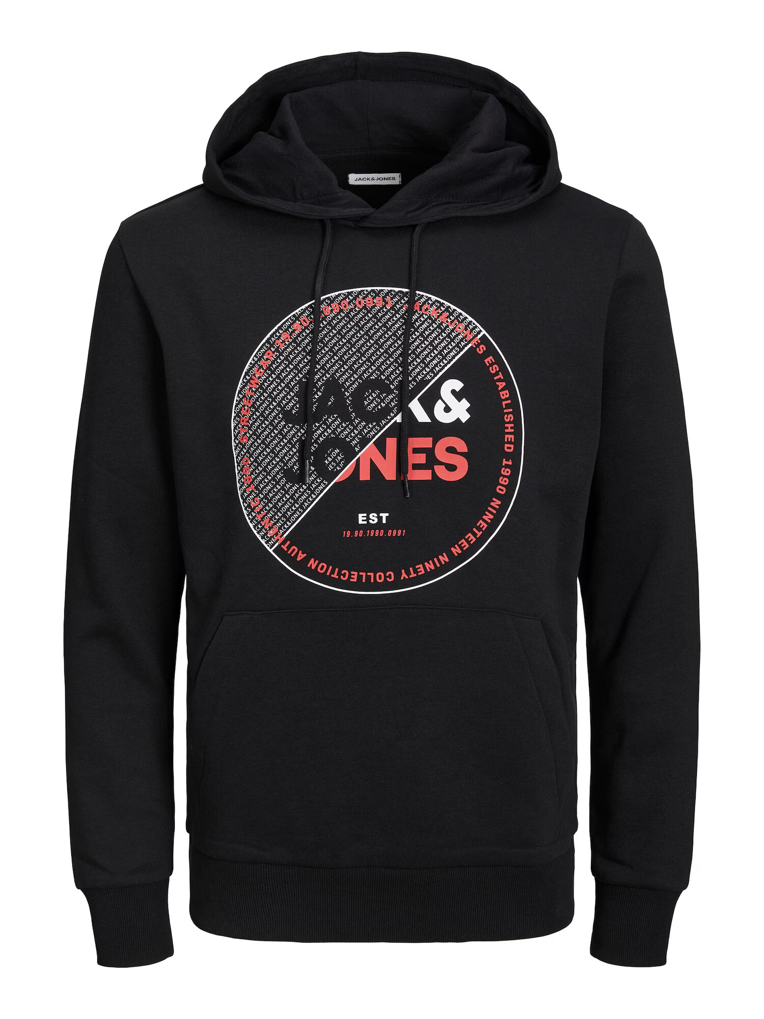 JACK & JONES Μπλούζα φούτερ 'Ralf' κόκκινο / μαύρο / λευκό - Pepit.gr