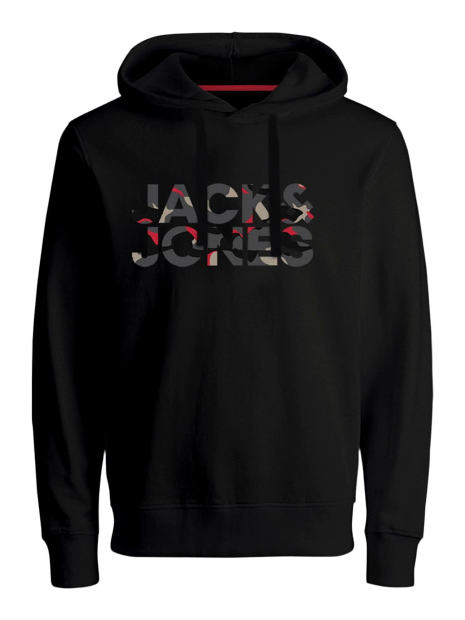 JACK & JONES Μπλούζα φούτερ 'Ramp' γκρι / κόκκινο / μαύρο - Pepit.gr