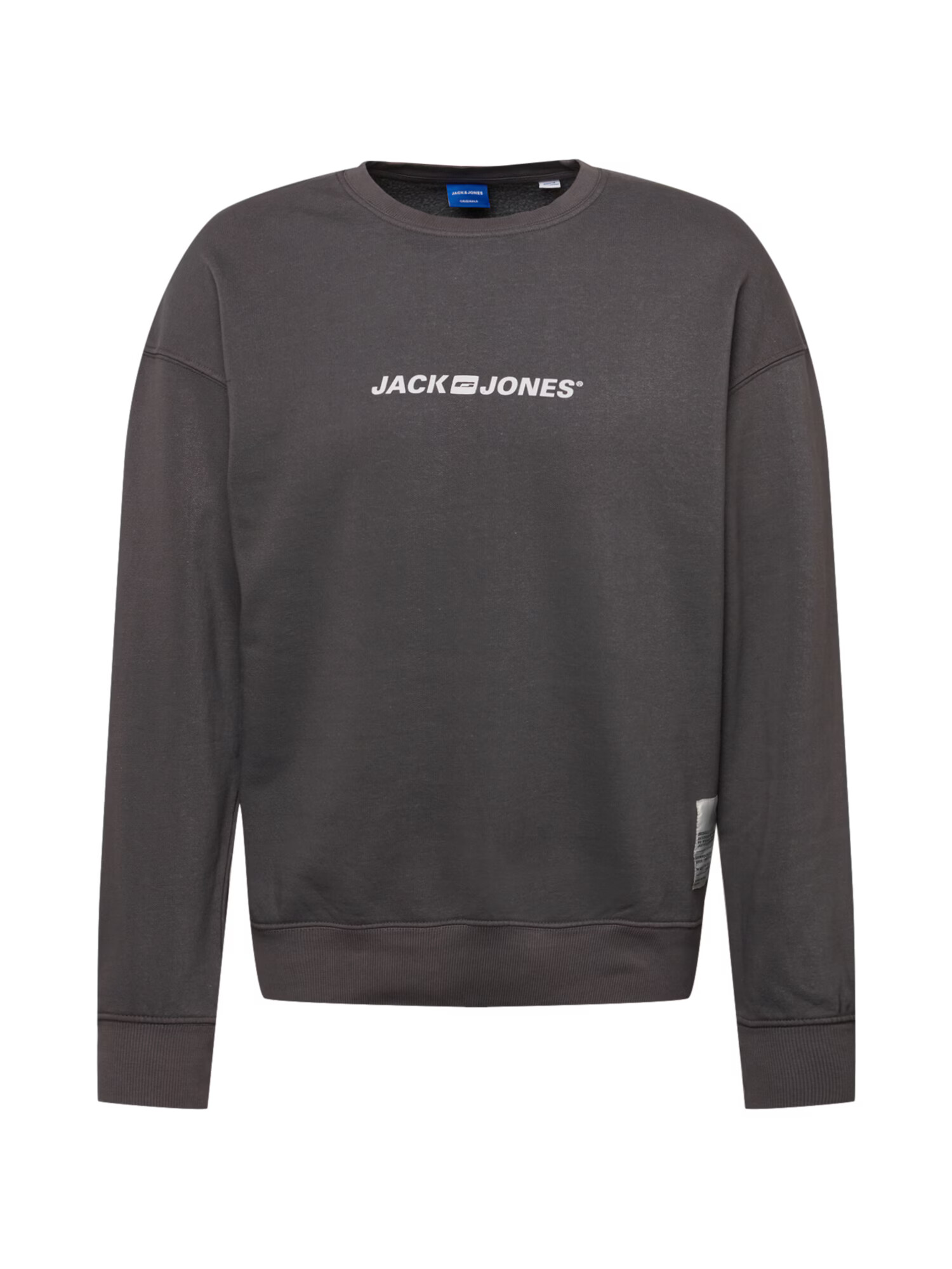 JACK & JONES Μπλούζα φούτερ 'REMEMBER' ανθρακί / λευκό - Pepit.gr