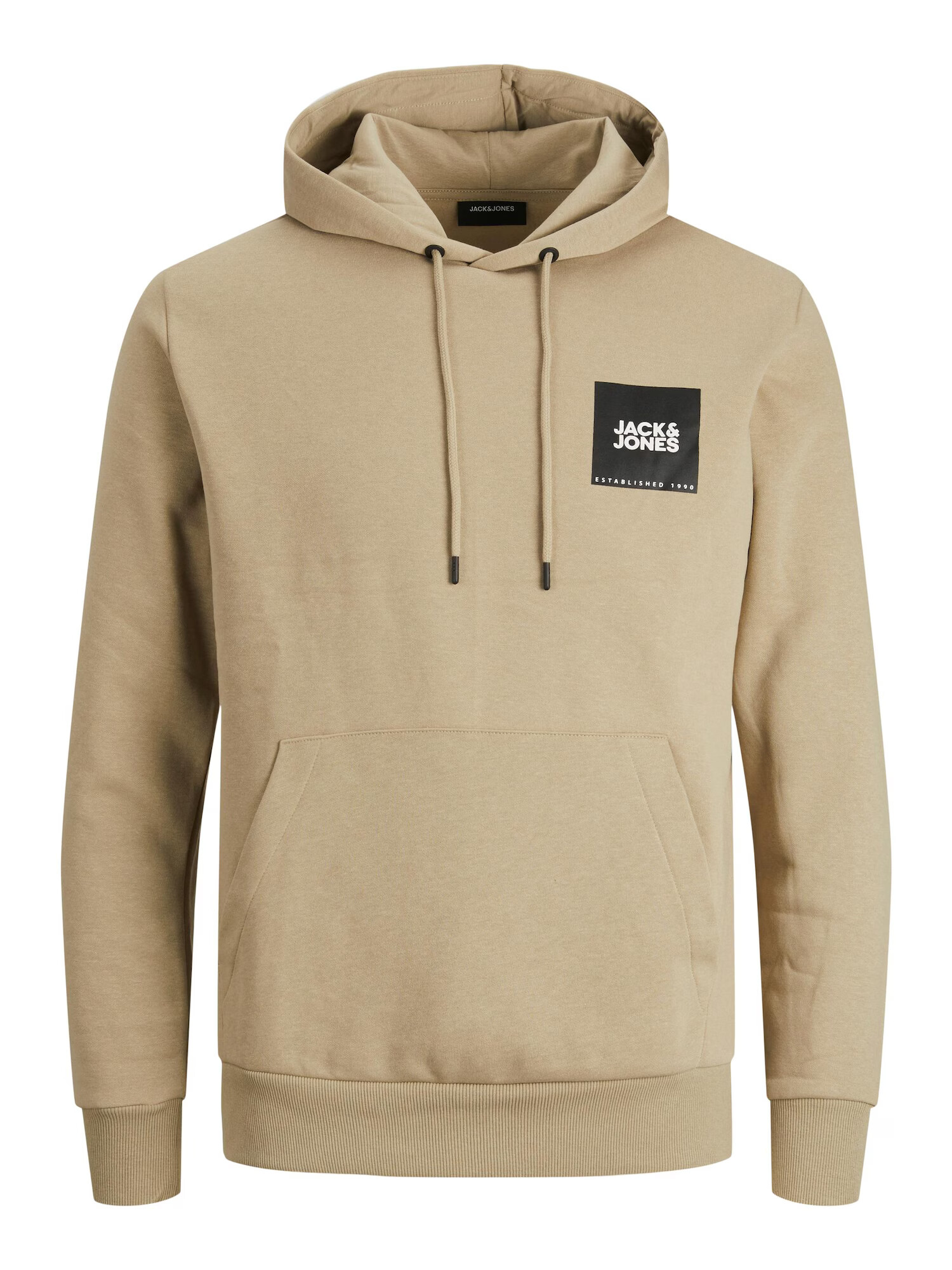 JACK & JONES Μπλούζα φούτερ 'Rover' σκούρο μπεζ / μαύρο / λευκό - Pepit.gr