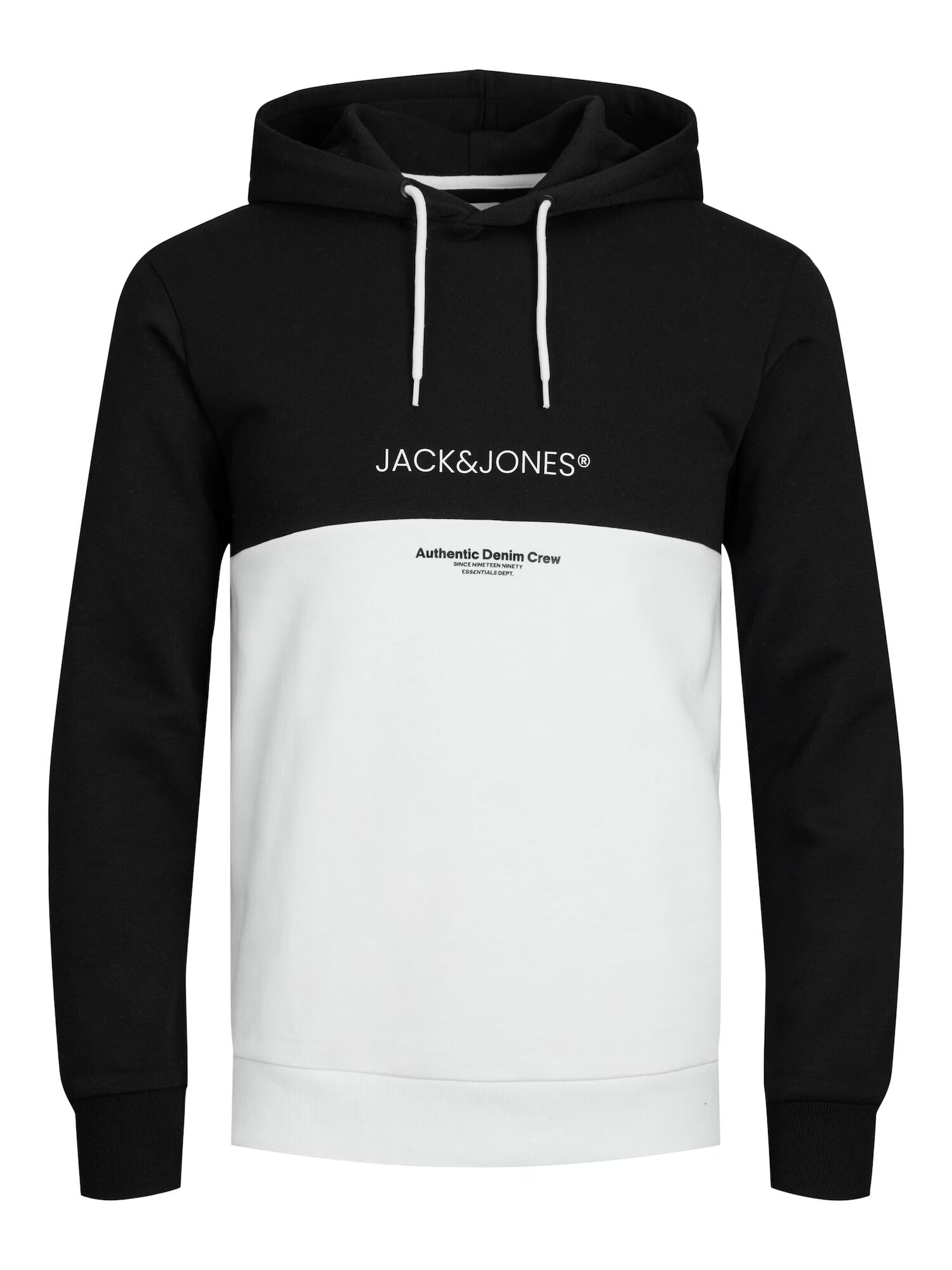 JACK & JONES Μπλούζα φούτερ 'Ryder' μαύρο / λευκό - Pepit.gr