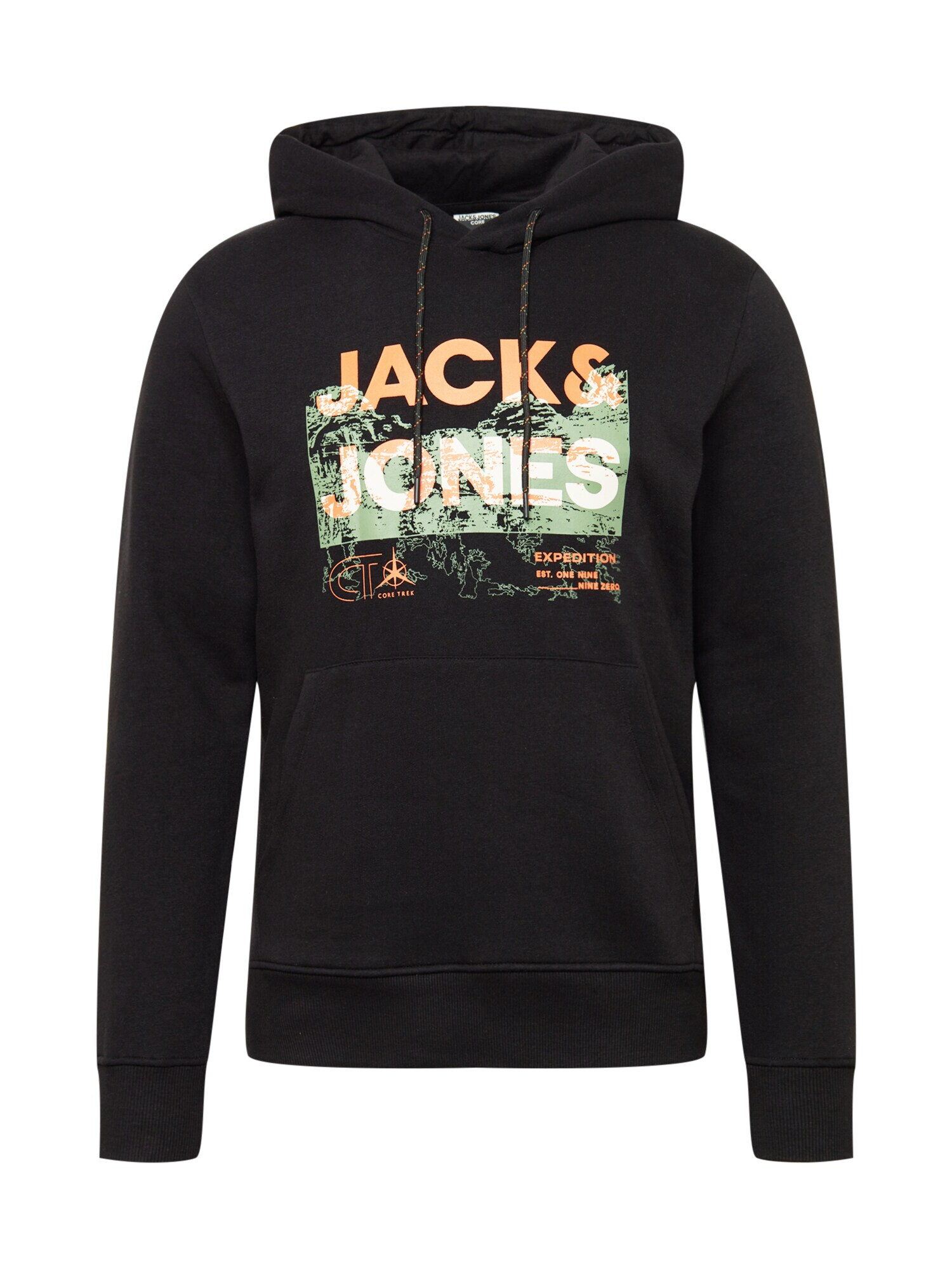 JACK & JONES Μπλούζα φούτερ 'Trek' μήλο / πράσινο παστέλ / ανοικτό πορτοκαλί / μαύρο - Pepit.gr