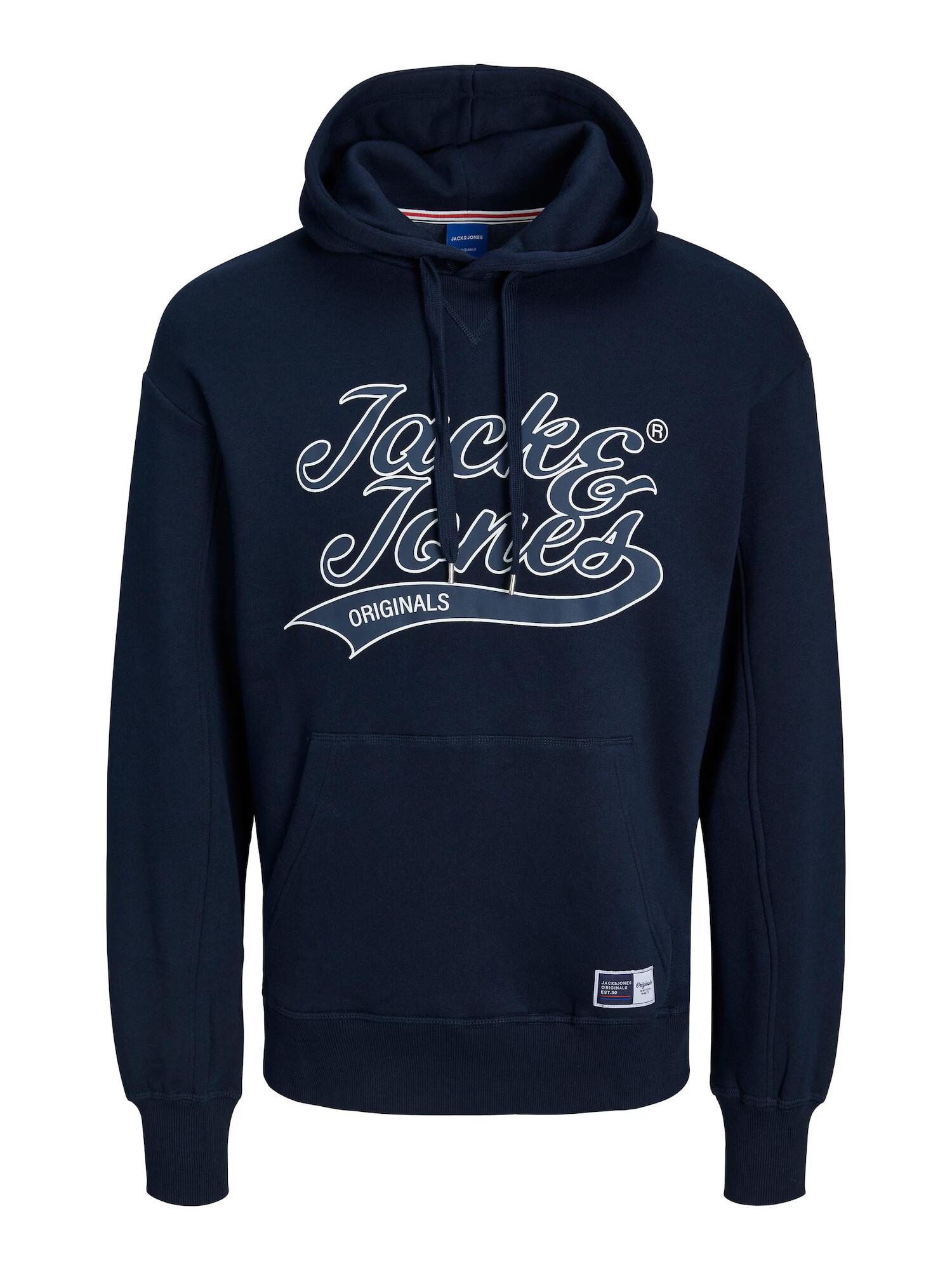 JACK & JONES Μπλούζα φούτερ 'TREVOR' ναυτικό μπλε / λευκό - Pepit.gr