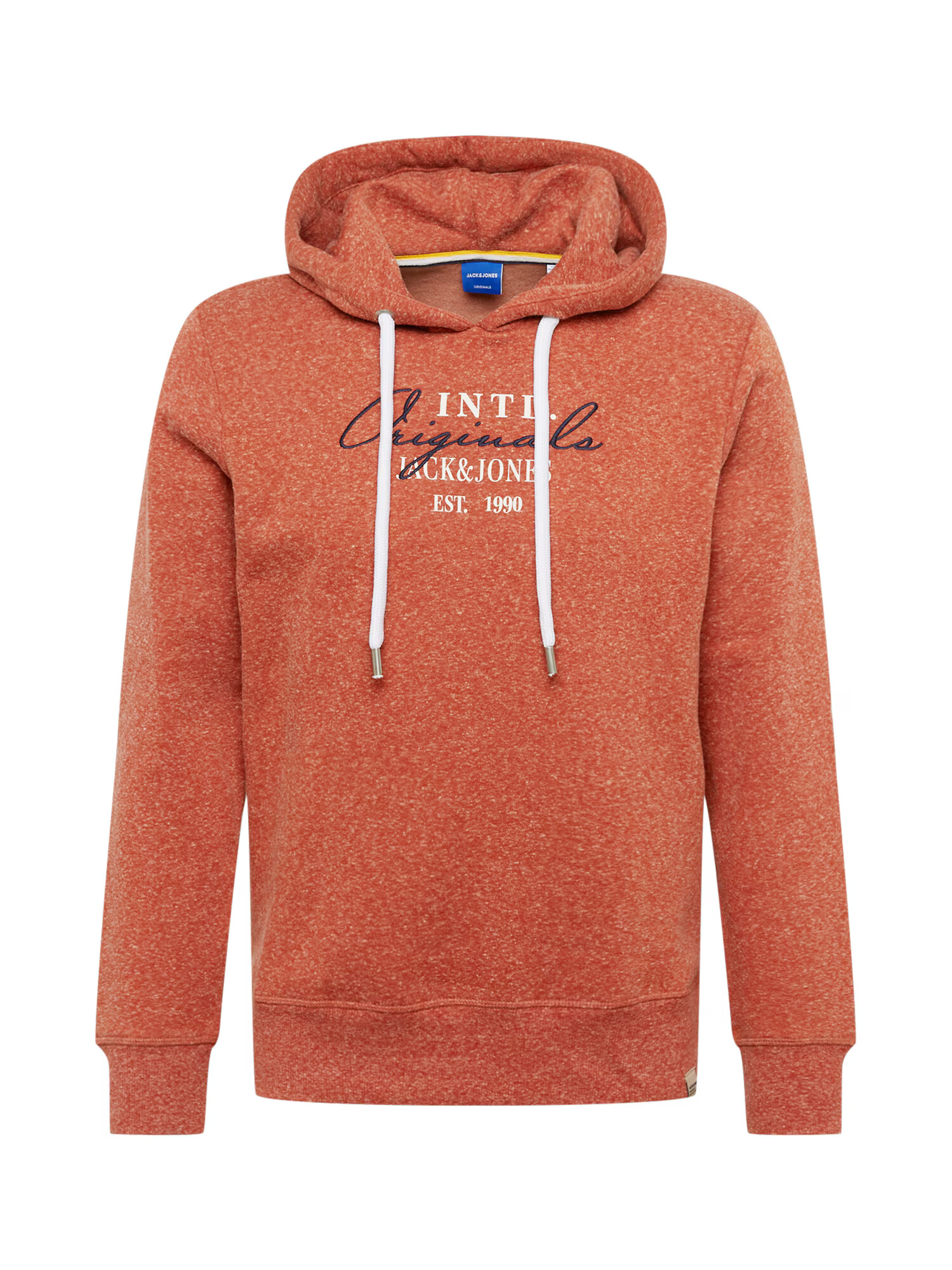 JACK & JONES Μπλούζα φούτερ 'Willow' πορτοκαλί μελανζέ / μαύρο / λευκό - Pepit.gr