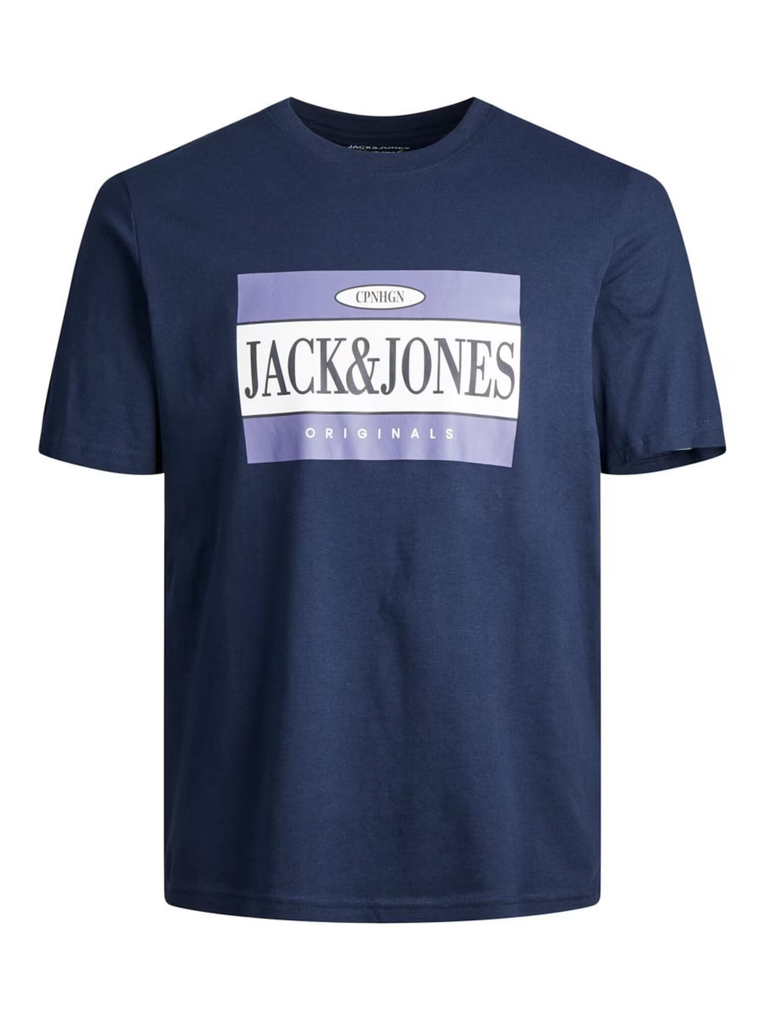 JACK & JONES Μπλουζάκι 'ARTHUR' ναυτικό μπλε / λιλά / λευκό - Pepit.gr