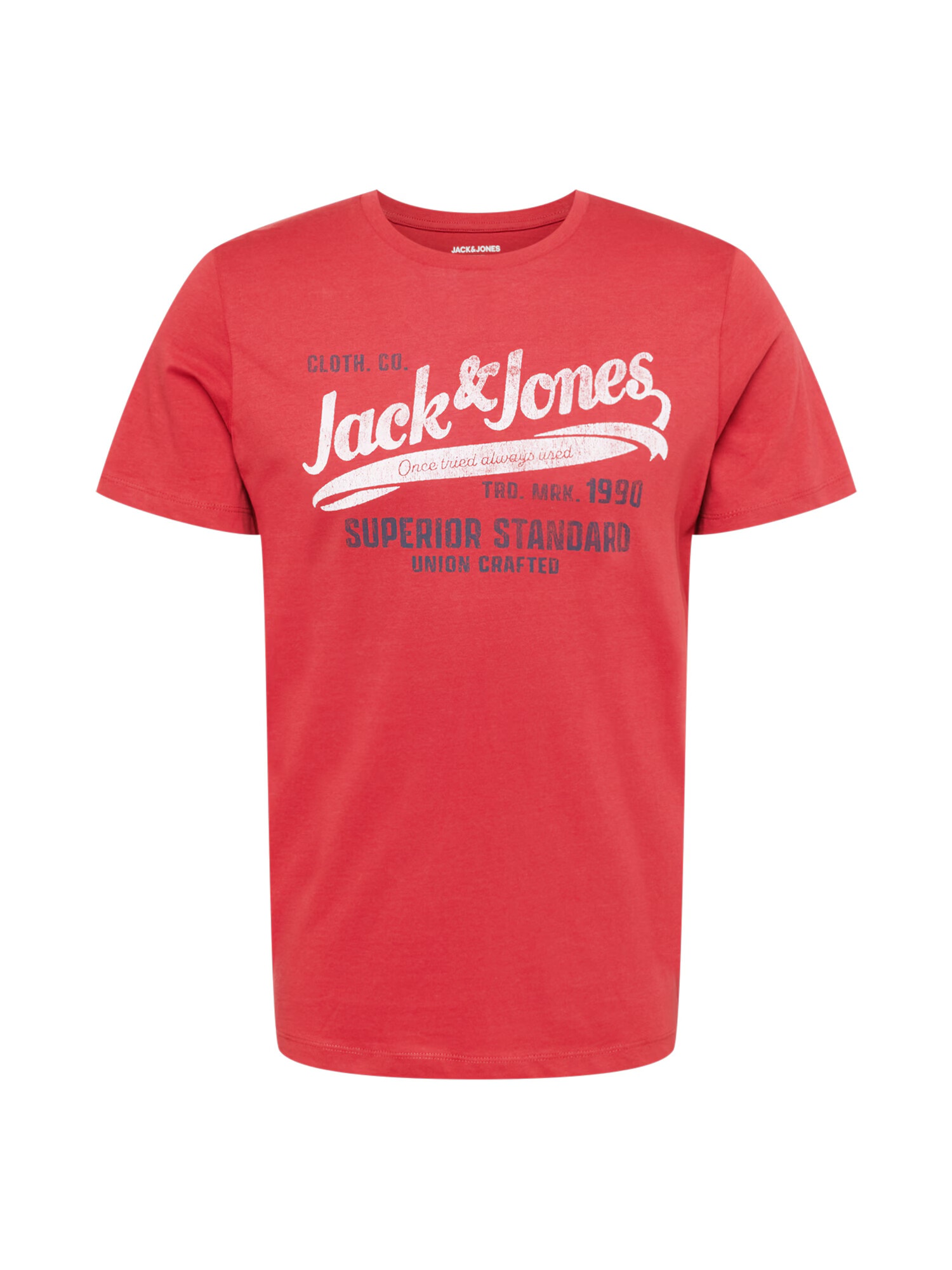 JACK & JONES Μπλουζάκι 'BILL' σκούρο μπλε / κόκκινο / λευκό - Pepit.gr