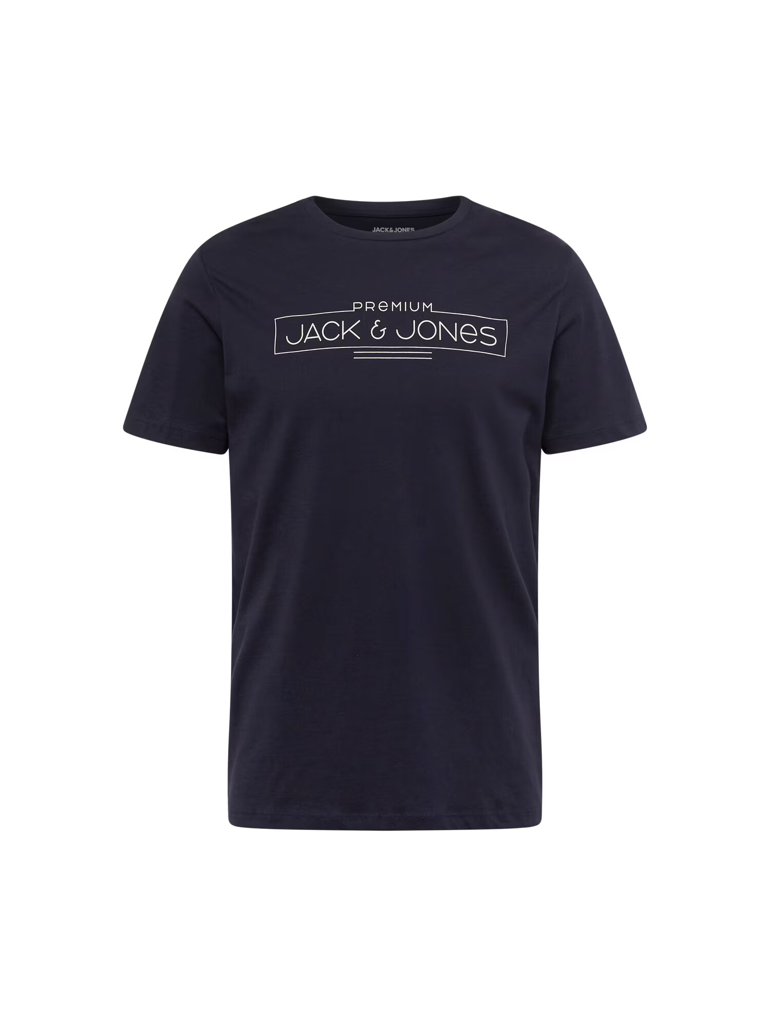 JACK & JONES Μπλουζάκι 'BOOSTER' ναυτικό μπλε / λευκό - Pepit.gr