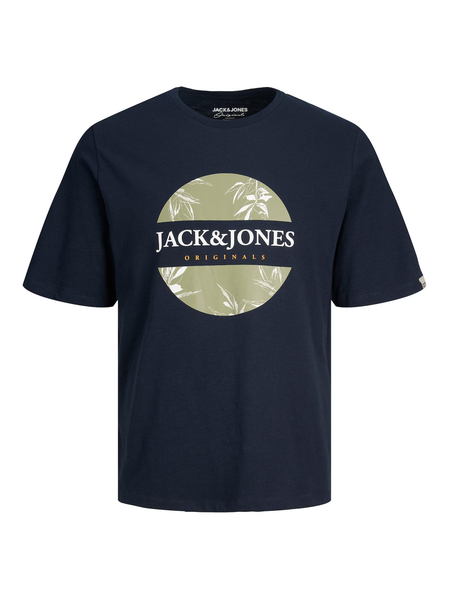 JACK & JONES Μπλουζάκι 'Crayon Branding' ναυτικό μπλε / ανοικτό πράσινο / πορτοκαλί / λευκό - Pepit.gr