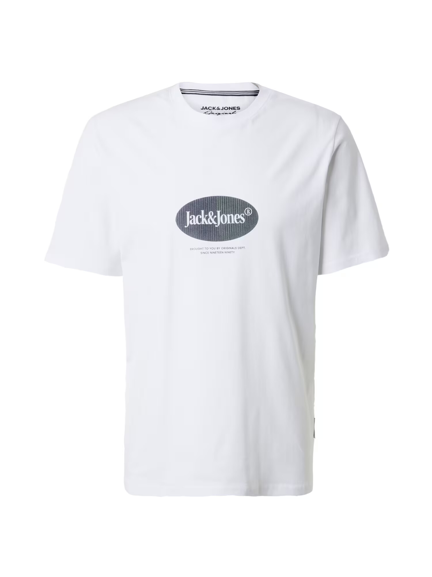 JACK & JONES Μπλουζάκι 'DALSTON' γκρι / μαύρο / λευκό - Pepit.gr