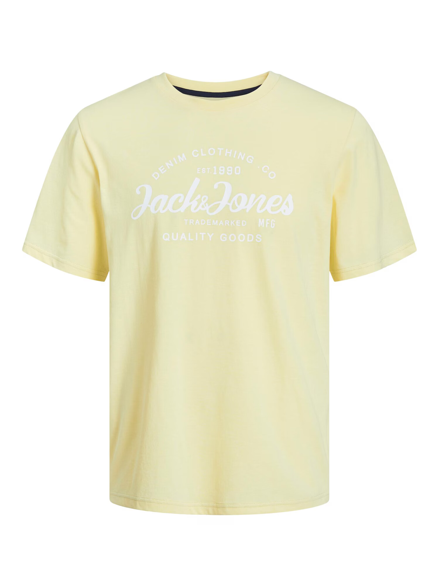 JACK & JONES Μπλουζάκι 'FOREST' κίτρινο / λευκό - Pepit.gr