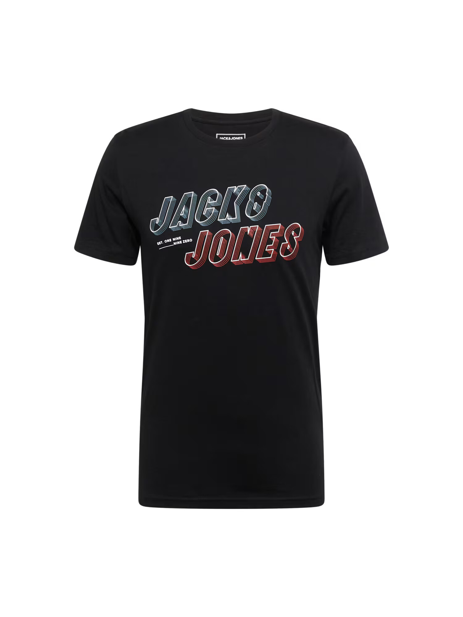 JACK & JONES Μπλουζάκι 'FRIDAY' γαλάζιο / κόκκινο / μαύρο / λευκό - Pepit.gr