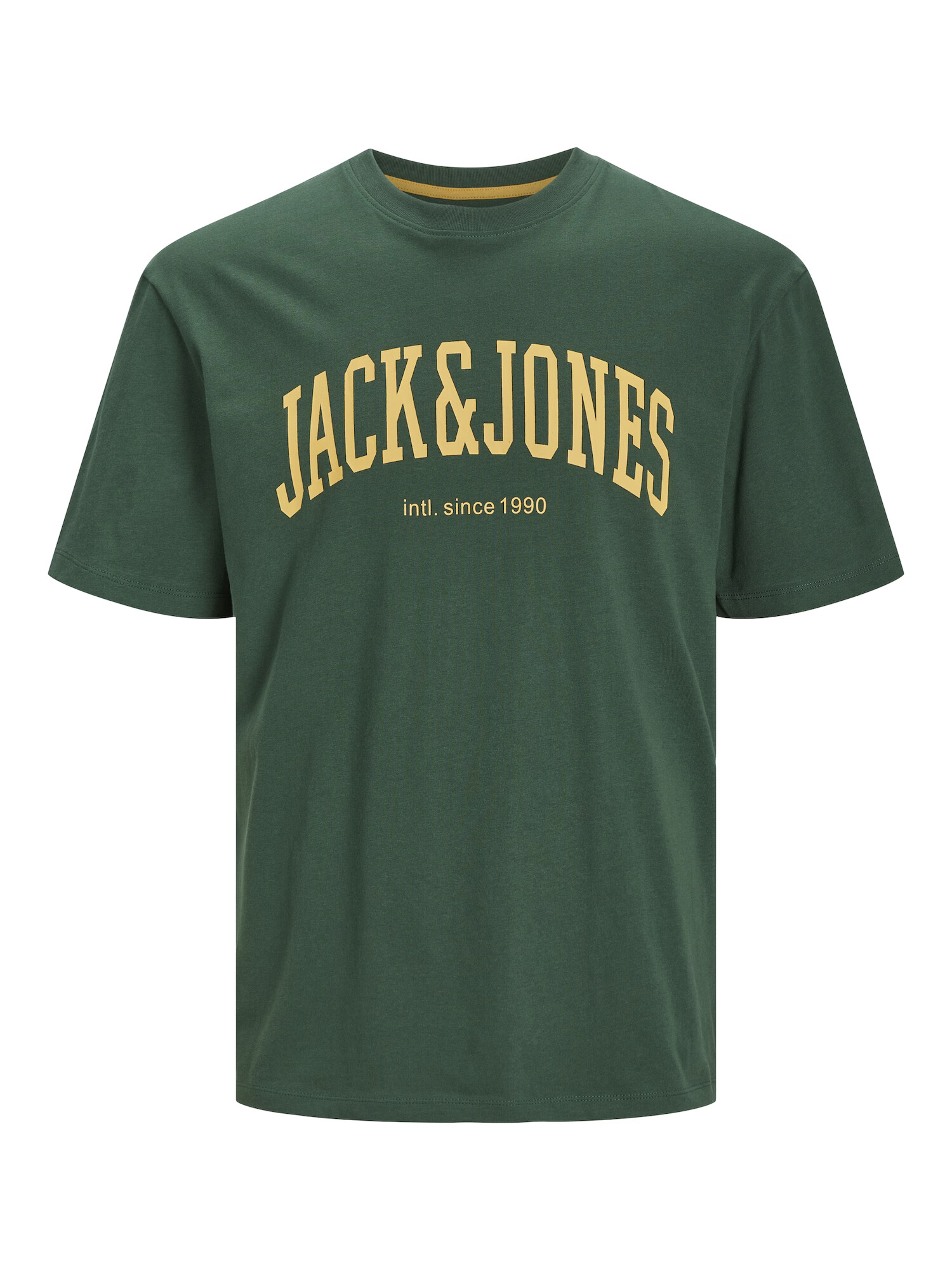 JACK & JONES Μπλουζάκι 'Josh' ανοικτό κίτρινο / σκούρο πράσινο - Pepit.gr