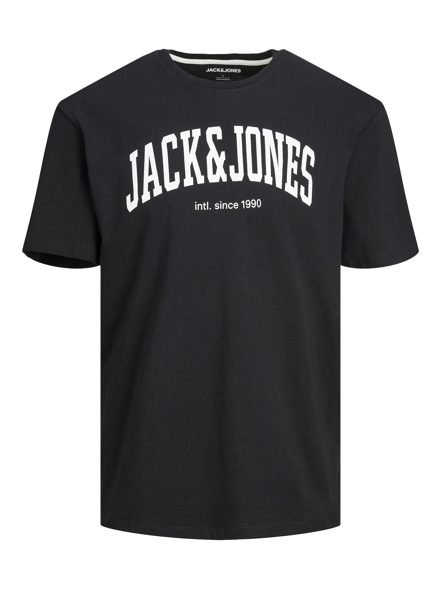 JACK & JONES Μπλουζάκι 'Josh' μαύρο / λευκό - Pepit.gr