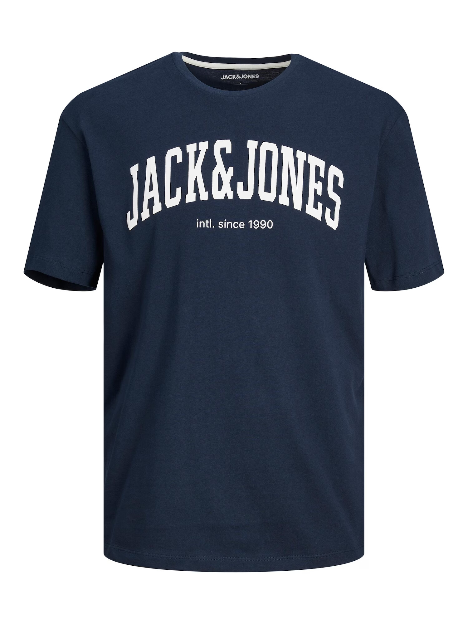 JACK & JONES Μπλουζάκι 'Josh' ναυτικό μπλε / λευκό - Pepit.gr