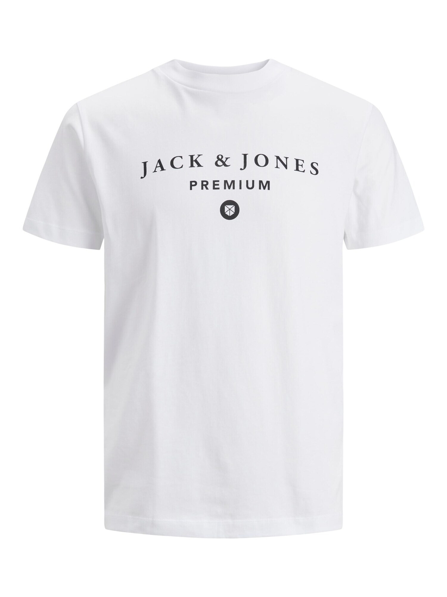 JACK & JONES Μπλουζάκι 'MASON' μαύρο / λευκό - Pepit.gr