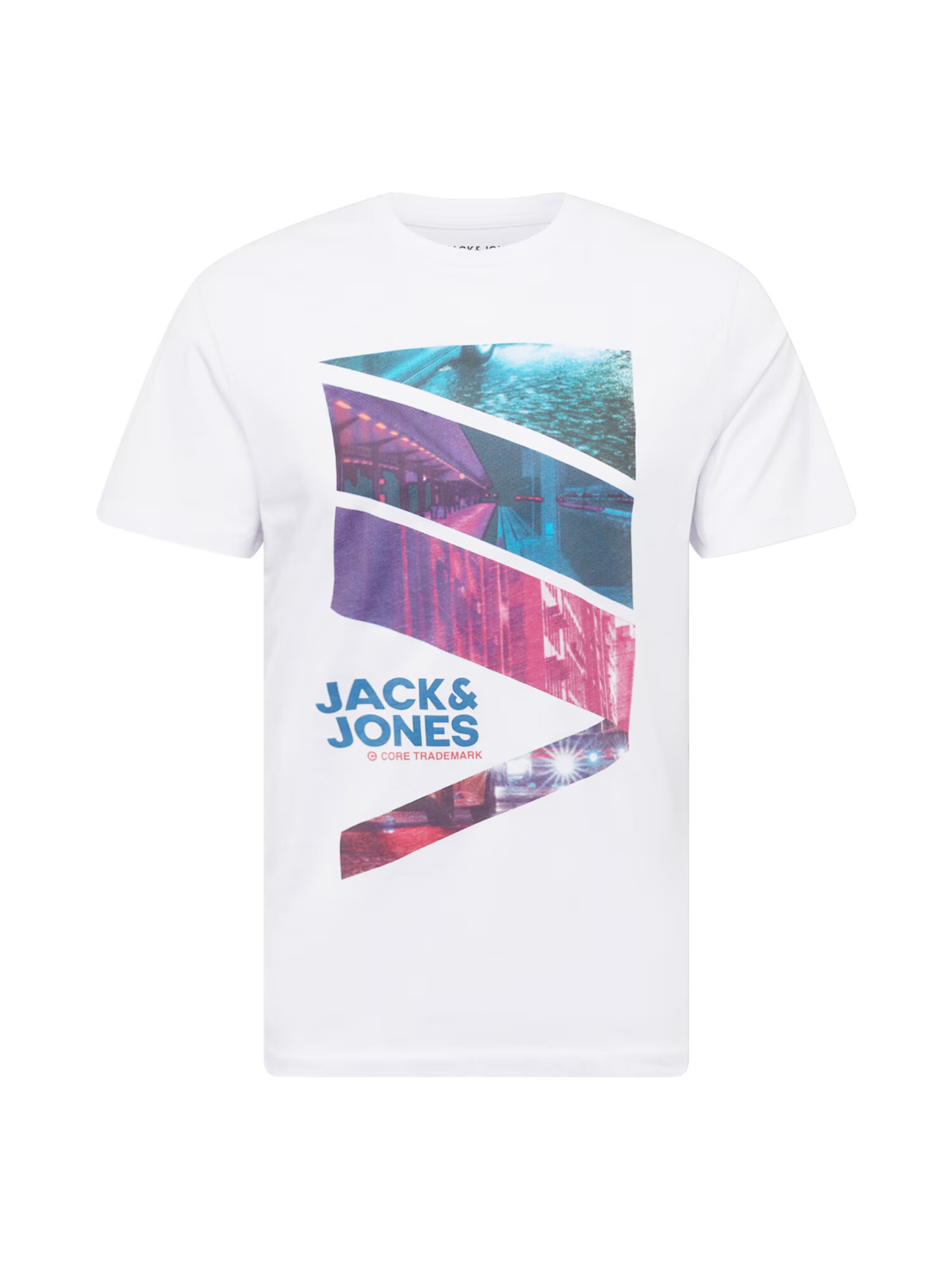 JACK & JONES Μπλουζάκι μπλε / σκούρο λιλά / πορτοκαλί / ανοικτό ροζ / offwhite - Pepit.gr