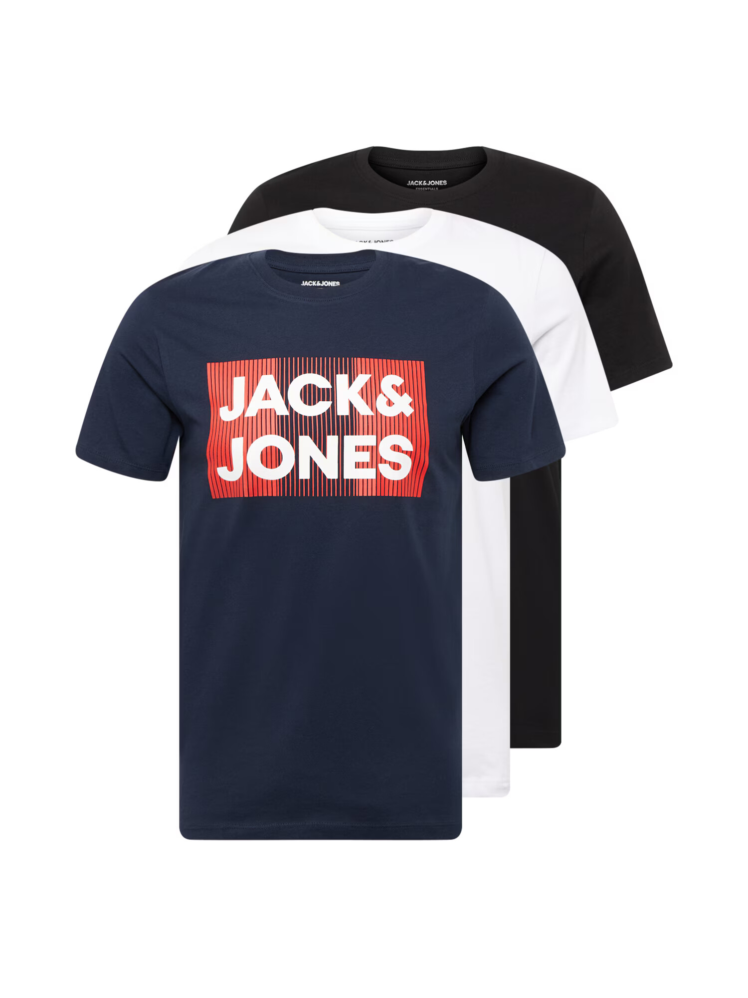 JACK & JONES Μπλουζάκι ναυτικό μπλε / κόκκινο / μαύρο / λευκό - Pepit.gr