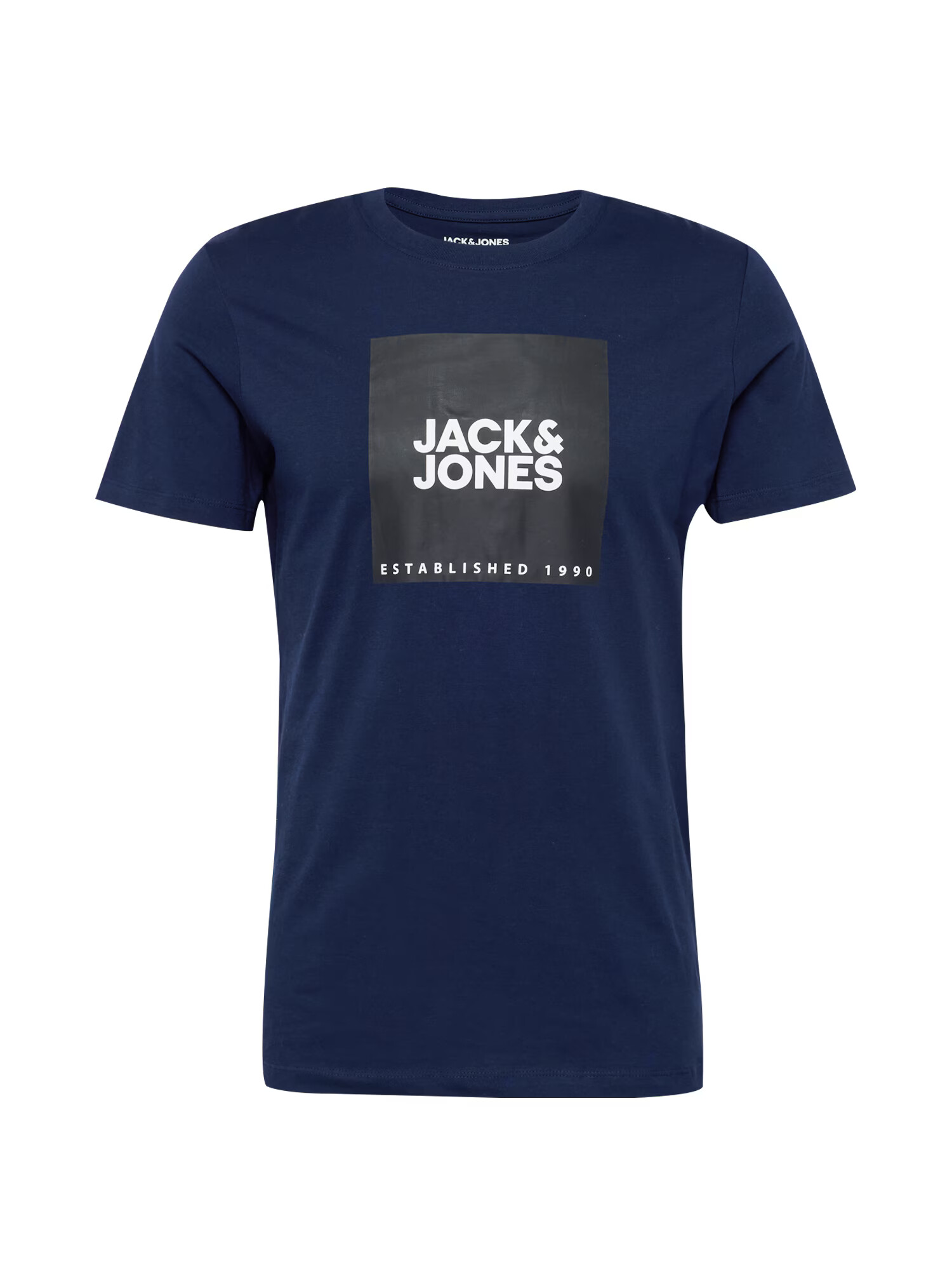 JACK & JONES Μπλουζάκι ναυτικό μπλε / μαύρο / λευκό - Pepit.gr