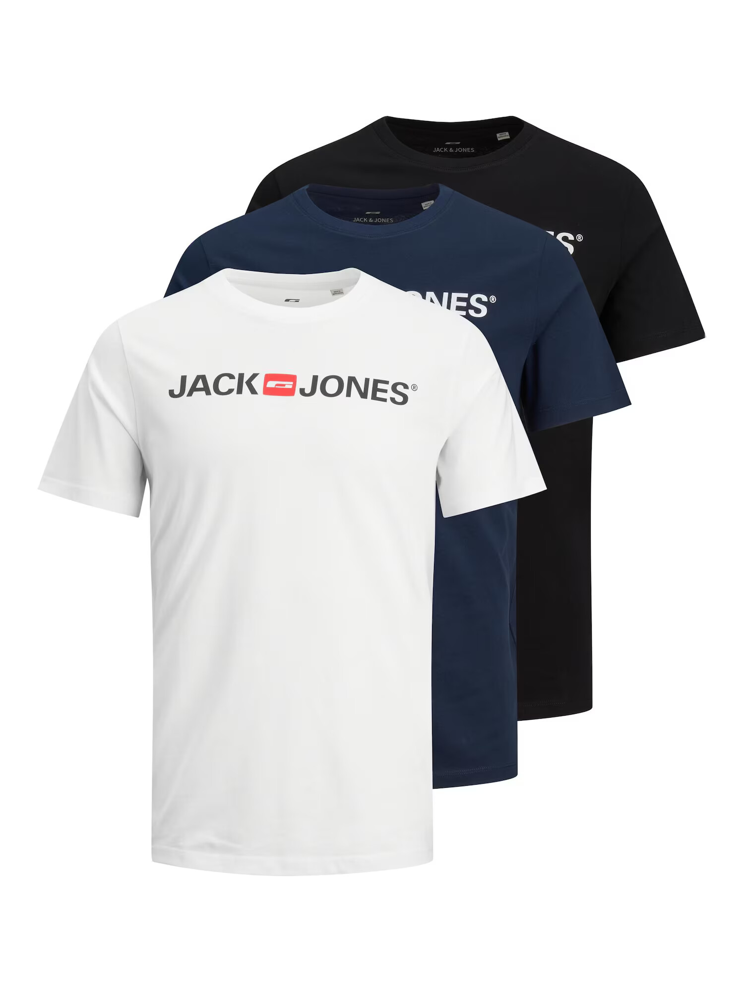 JACK & JONES Μπλουζάκι ναυτικό μπλε / κόκκινο / μαύρο / λευκό - Pepit.gr