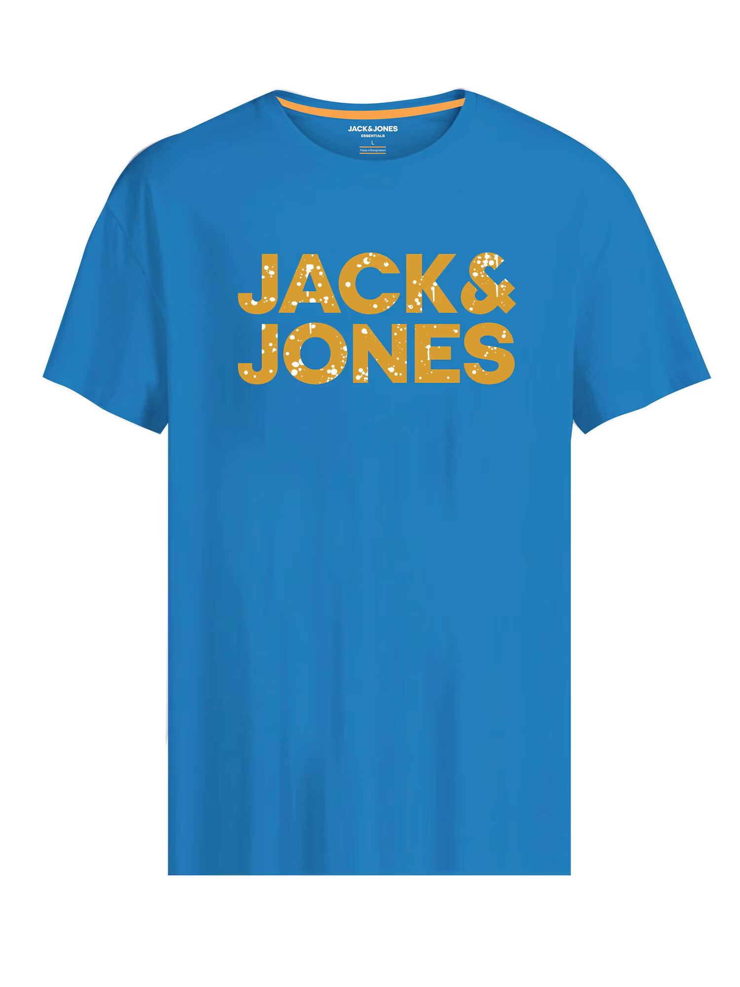 JACK & JONES Μπλουζάκι 'NEON' αζούρ / σαφράν / λευκό - Pepit.gr