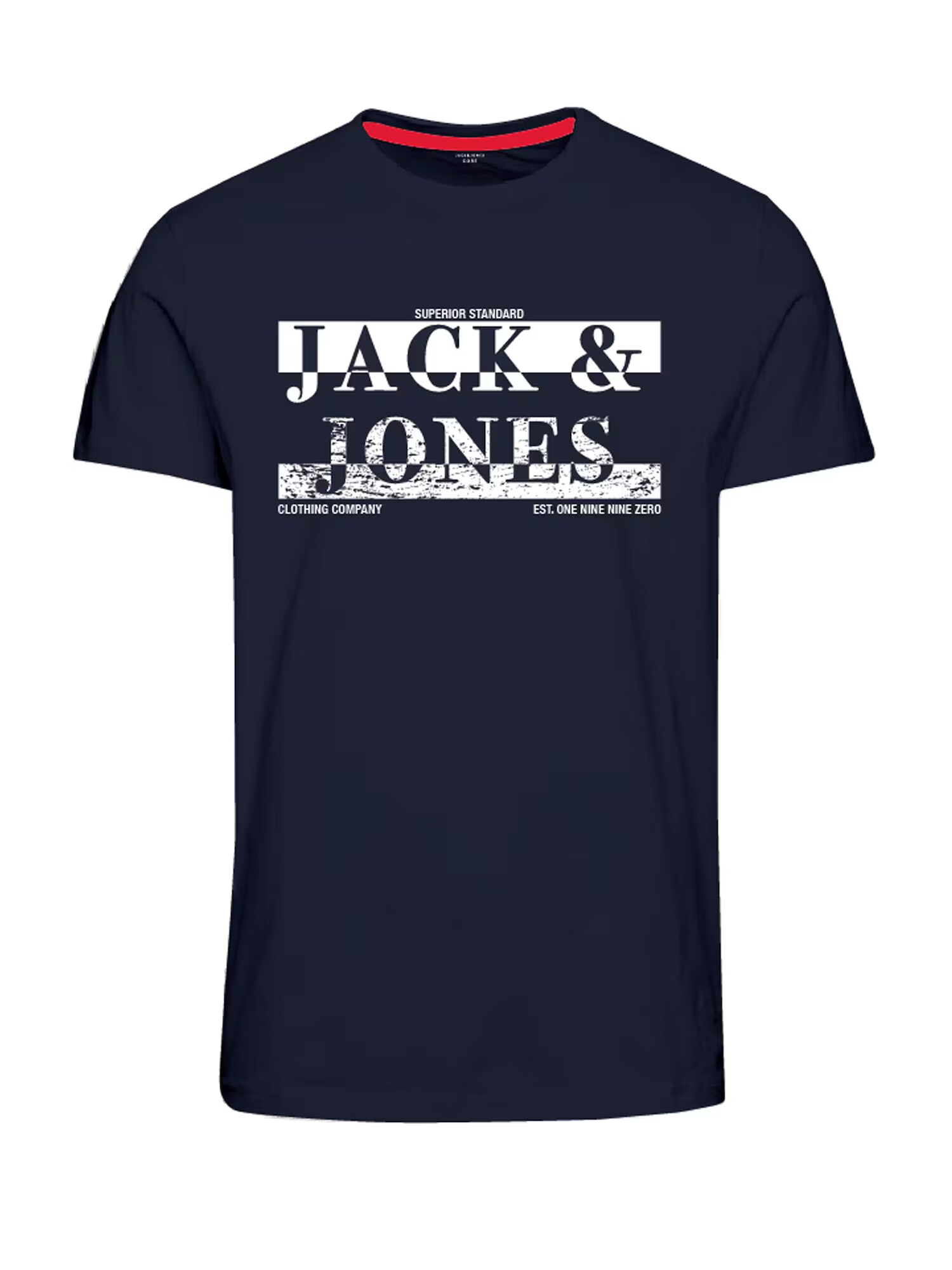 JACK & JONES Μπλουζάκι 'NEW AIDEN' ναυτικό μπλε / λευκό - Pepit.gr