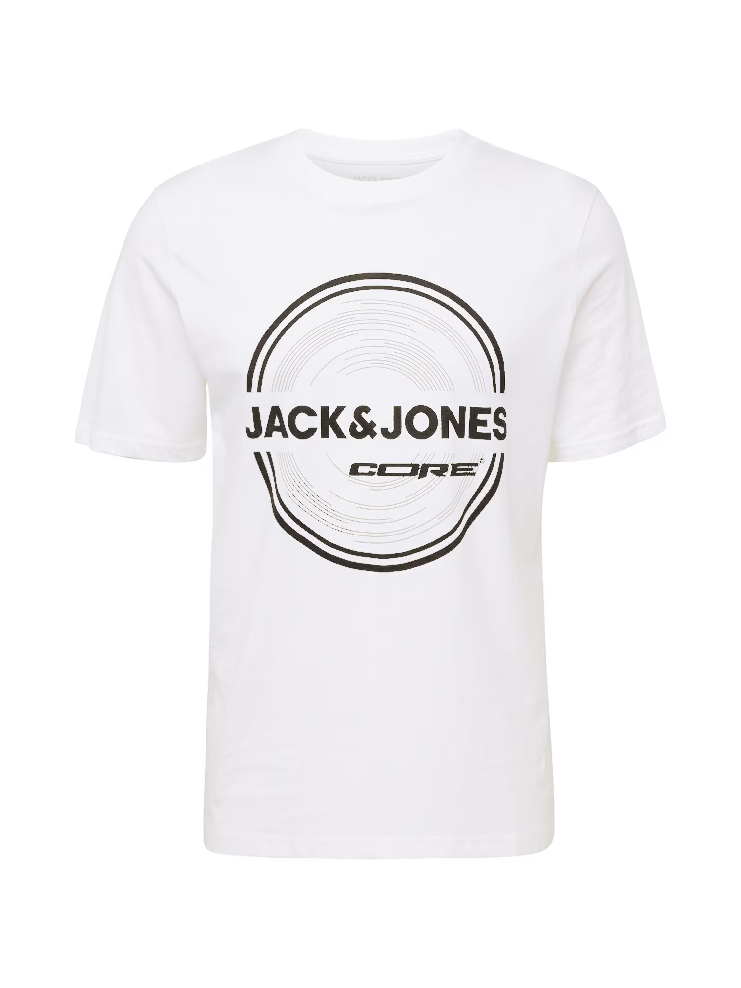 JACK & JONES Μπλουζάκι 'PILOU' μαύρο / λευκό - Pepit.gr