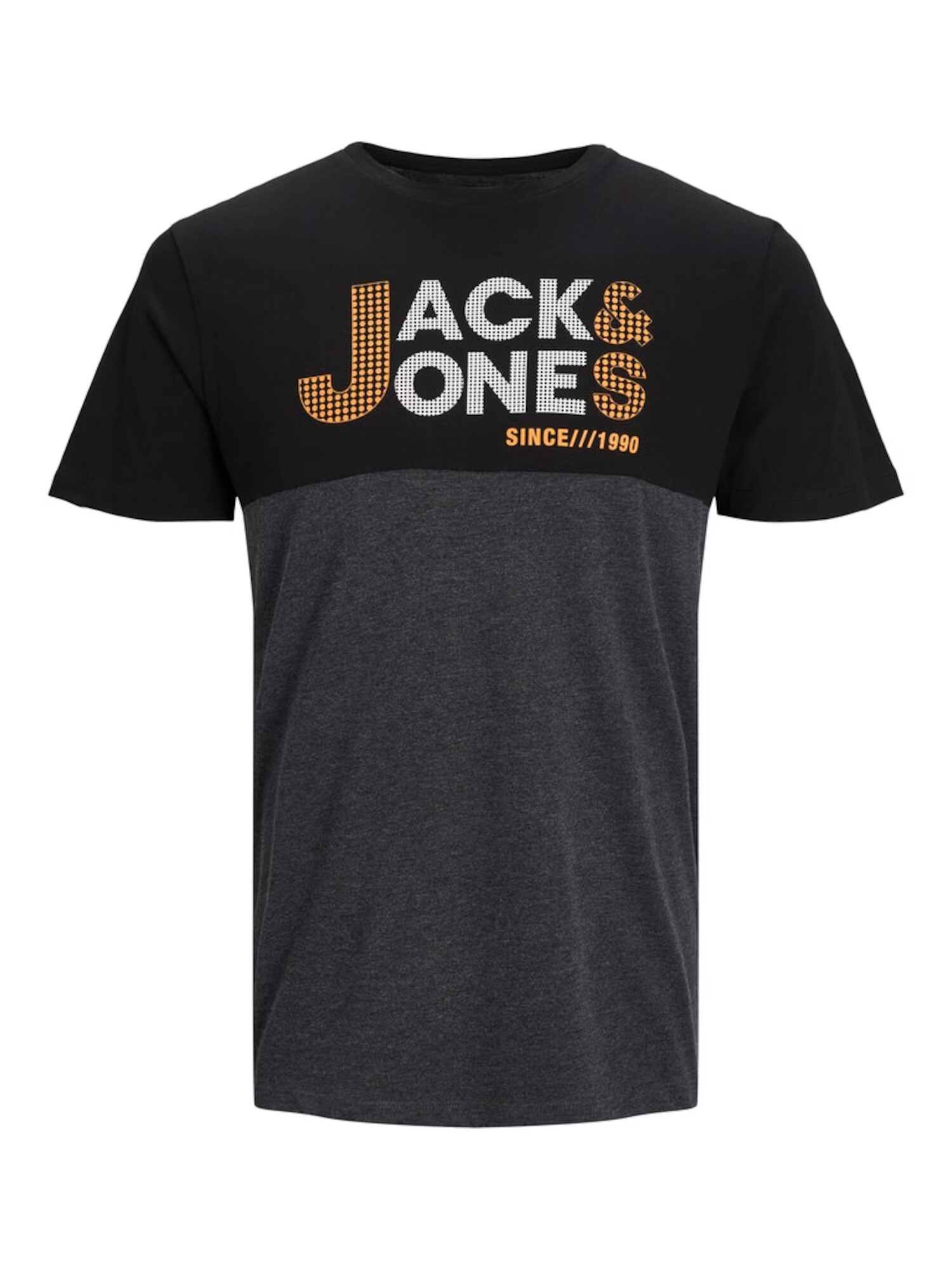 JACK & JONES Μπλουζάκι πορτοκαλί / μαύρο / λευκό - Pepit.gr