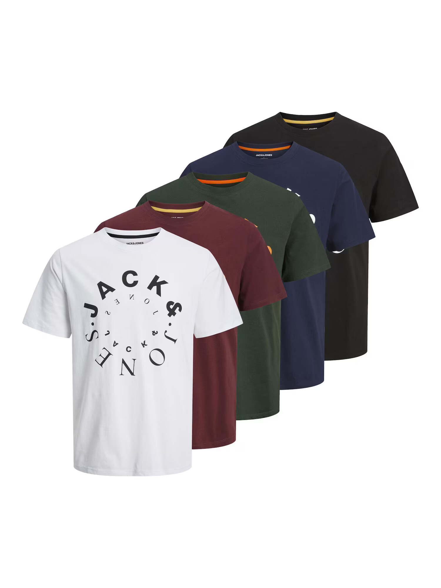 JACK & JONES Μπλουζάκι 'WARRIOR' ναυτικό μπλε / χακί / μαύρο / λευκό - Pepit.gr