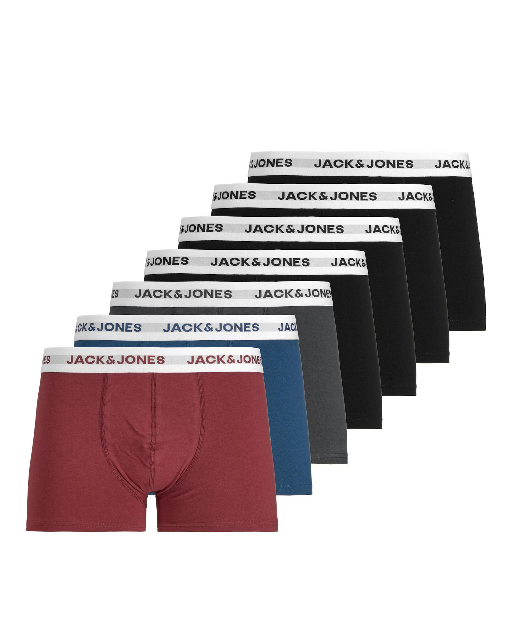 JACK & JONES Μποξεράκι 'BRIKKI' μπλε / σκούρο γκρι / σκούρο κόκκινο / μαύρο - Pepit.gr