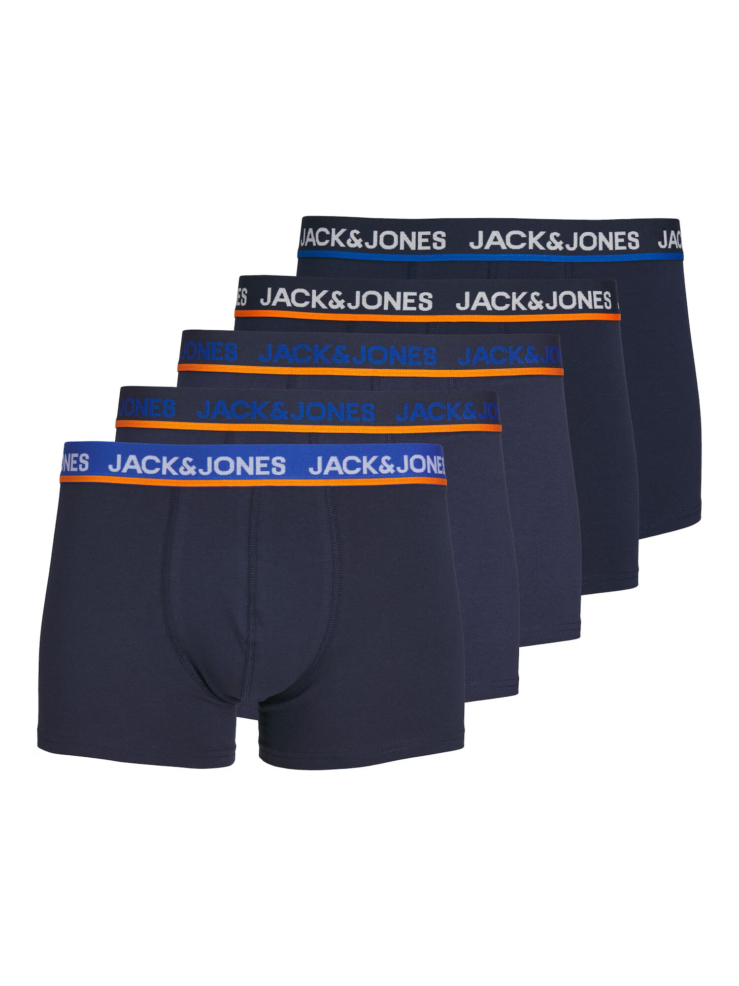 JACK & JONES Μποξεράκι μπλε / ναυτικό μπλε / πορτοκαλί / λευκό - Pepit.gr