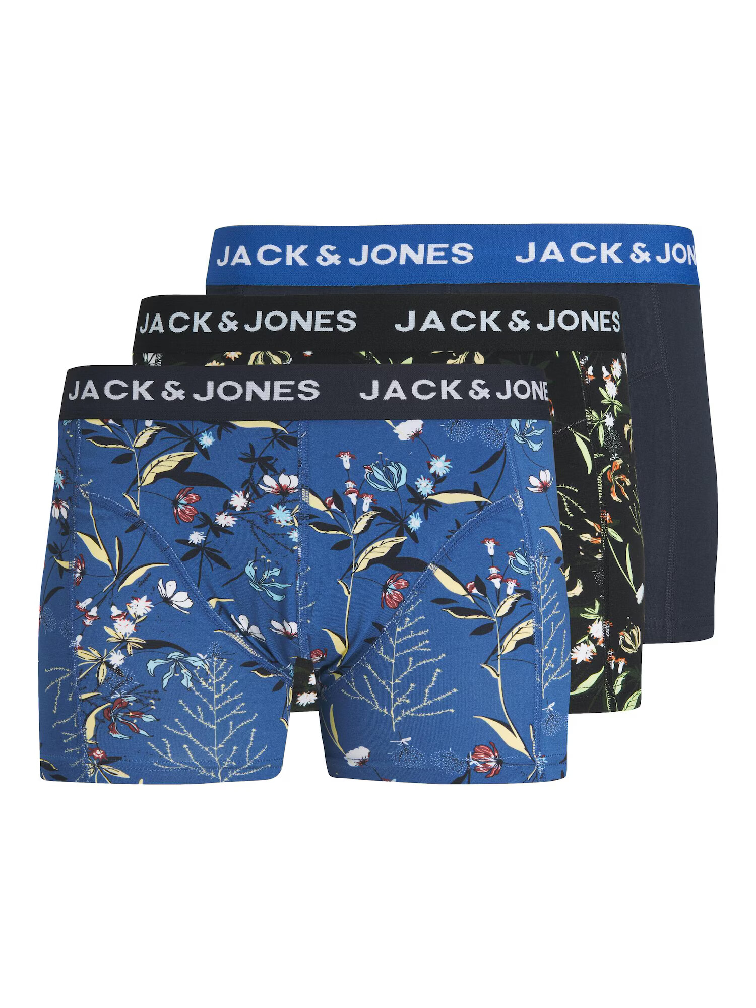 JACK & JONES Μποξεράκι μπλε / πράσινο / μαύρο / λευκό - Pepit.gr