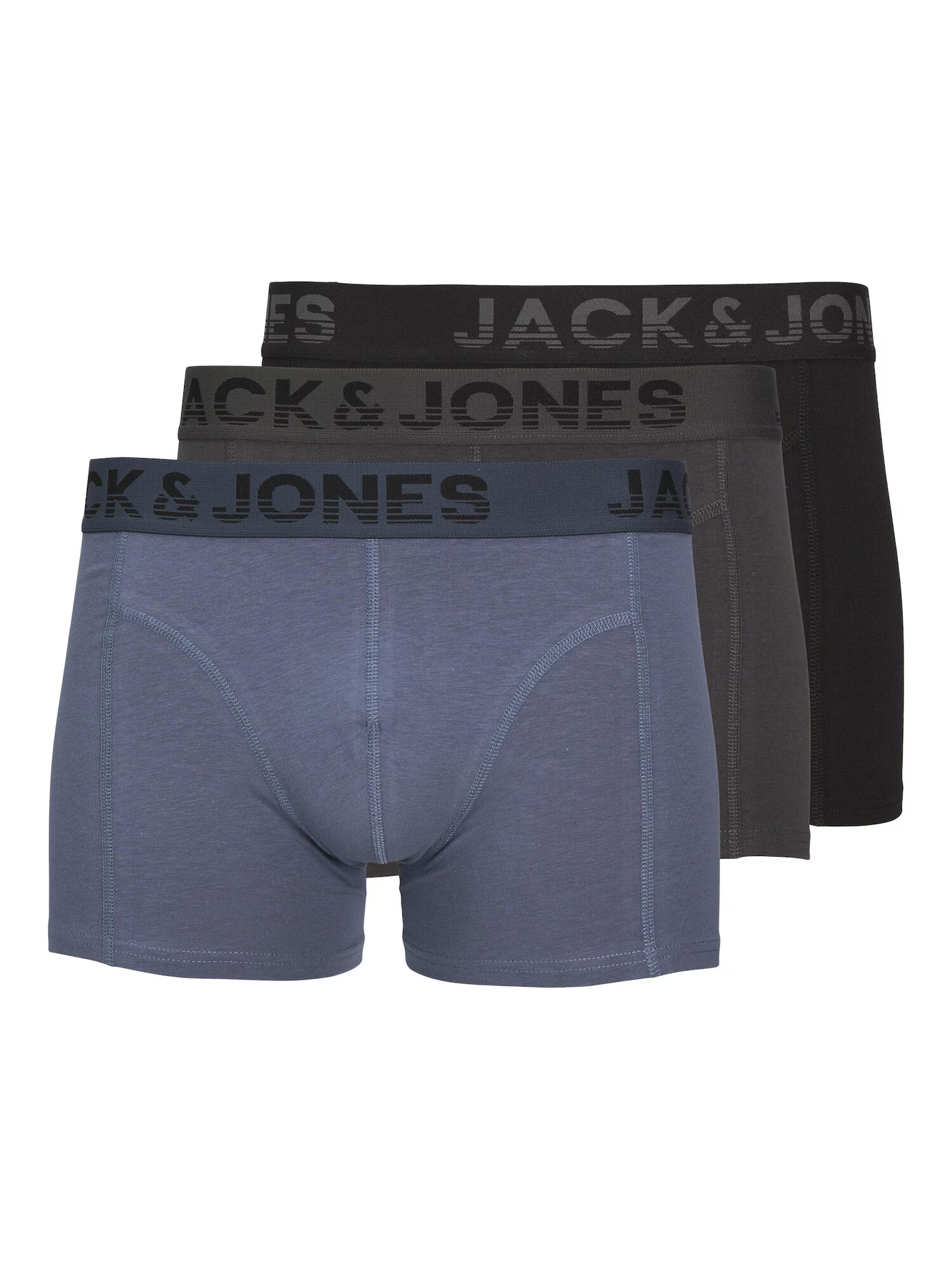 JACK & JONES Μποξεράκι 'SHADE' ναυτικό μπλε / ανθρακί / σκούρο γκρι / μαύρο - Pepit.gr